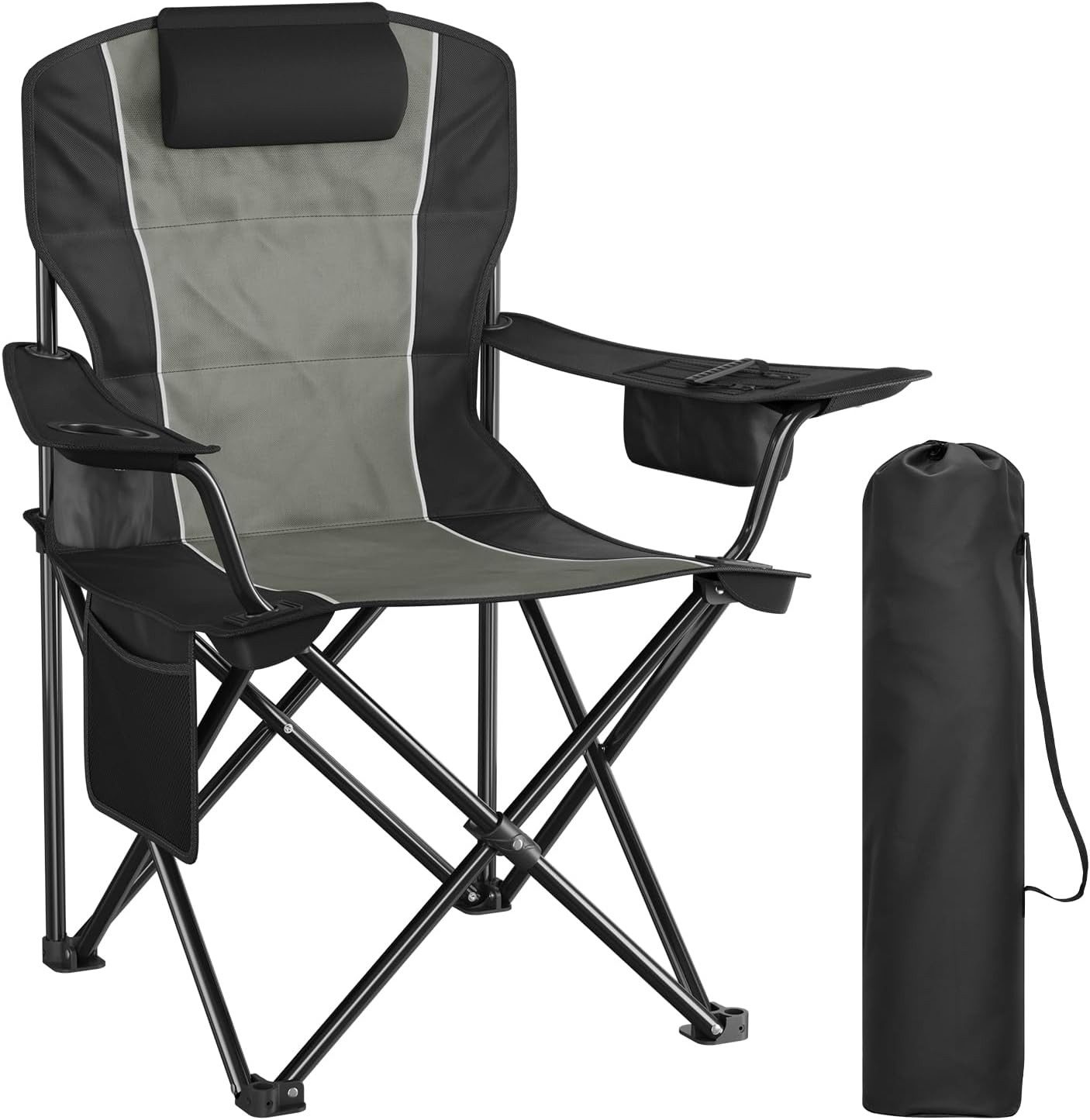 Woltu Campingstuhl, Klappstuhl, Camping Stuhl klappbar leicht, für Camping Angeln Strand