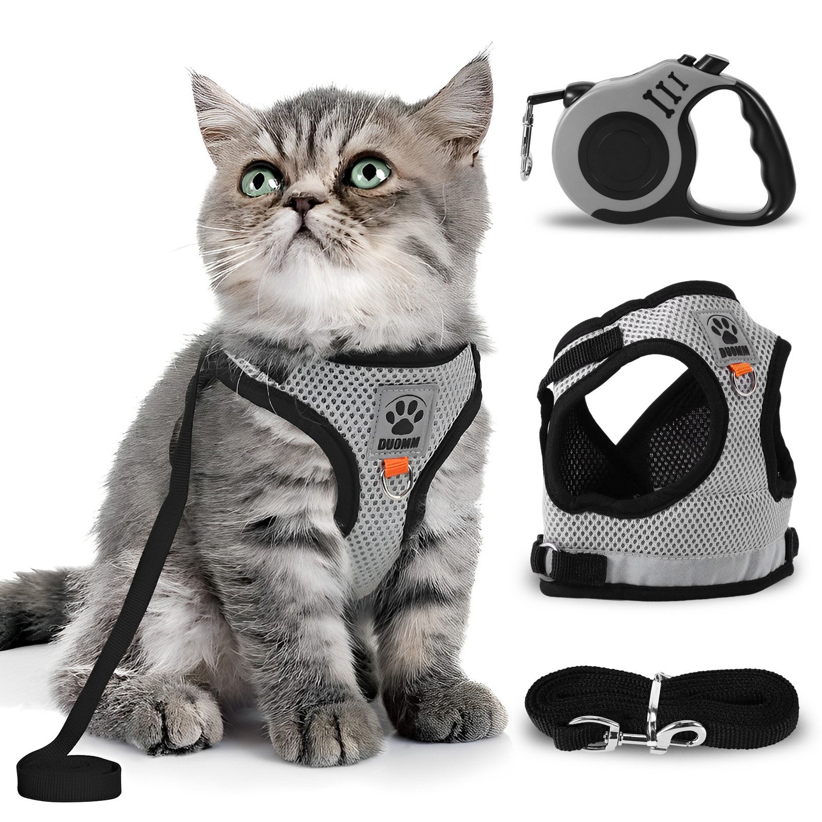 BlingBin Katzen-Geschirr Katzengeschirr mit Leine Ausbruchsicher, günstig online kaufen