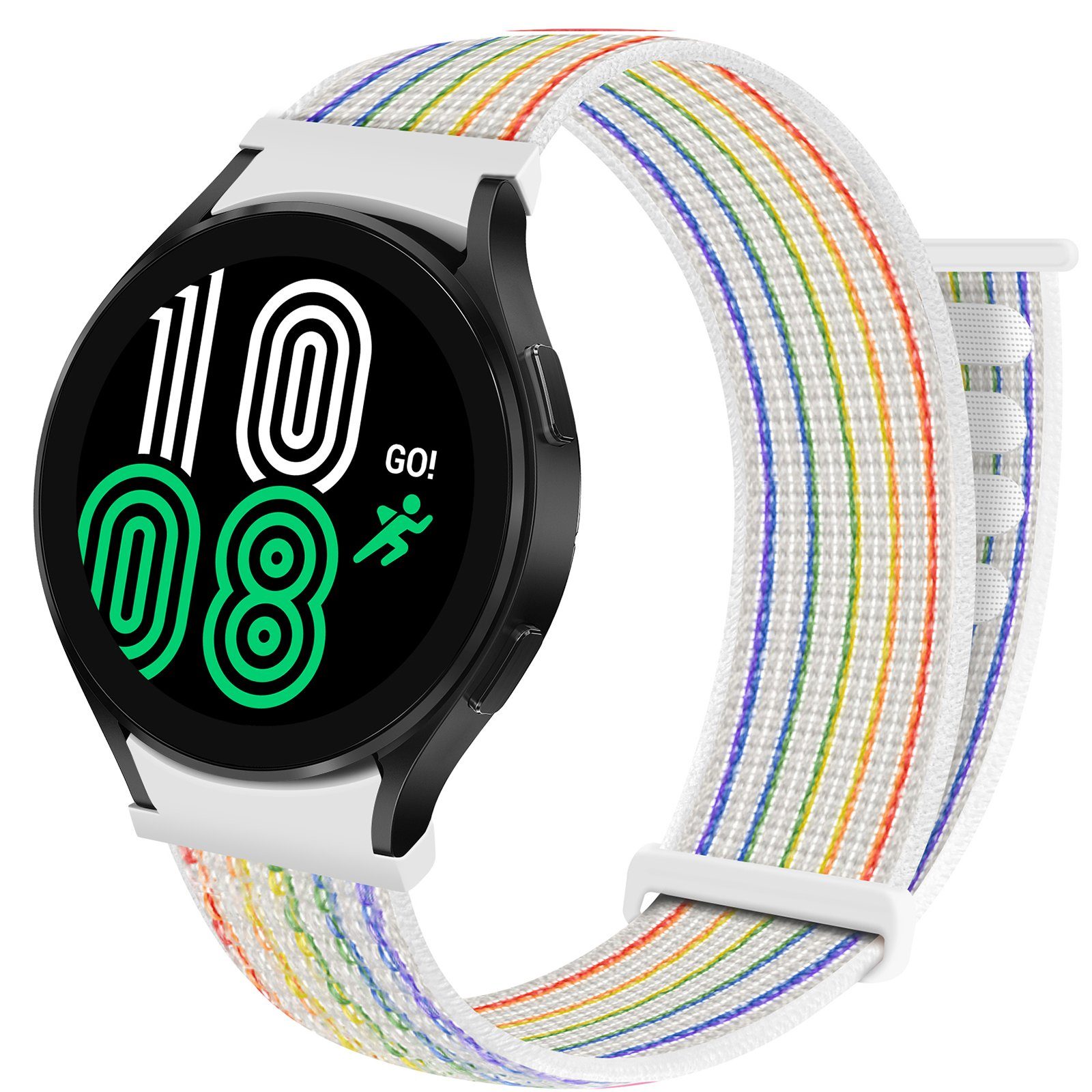 ELEKIN Smartwatch-Armband für Samsung Reflektierender galaxywatch Regenbogen 40/42/44/46mm watch4 Armband buckle magic