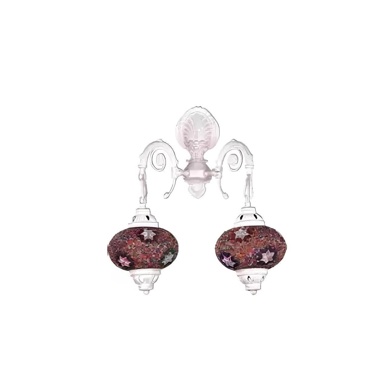 Xlmoebel Wandleuchte Elegante Wandbeleuchtung aus weißem Glas mit kunstvollem Design, Keine Funktionen, Hergestellt in Europa