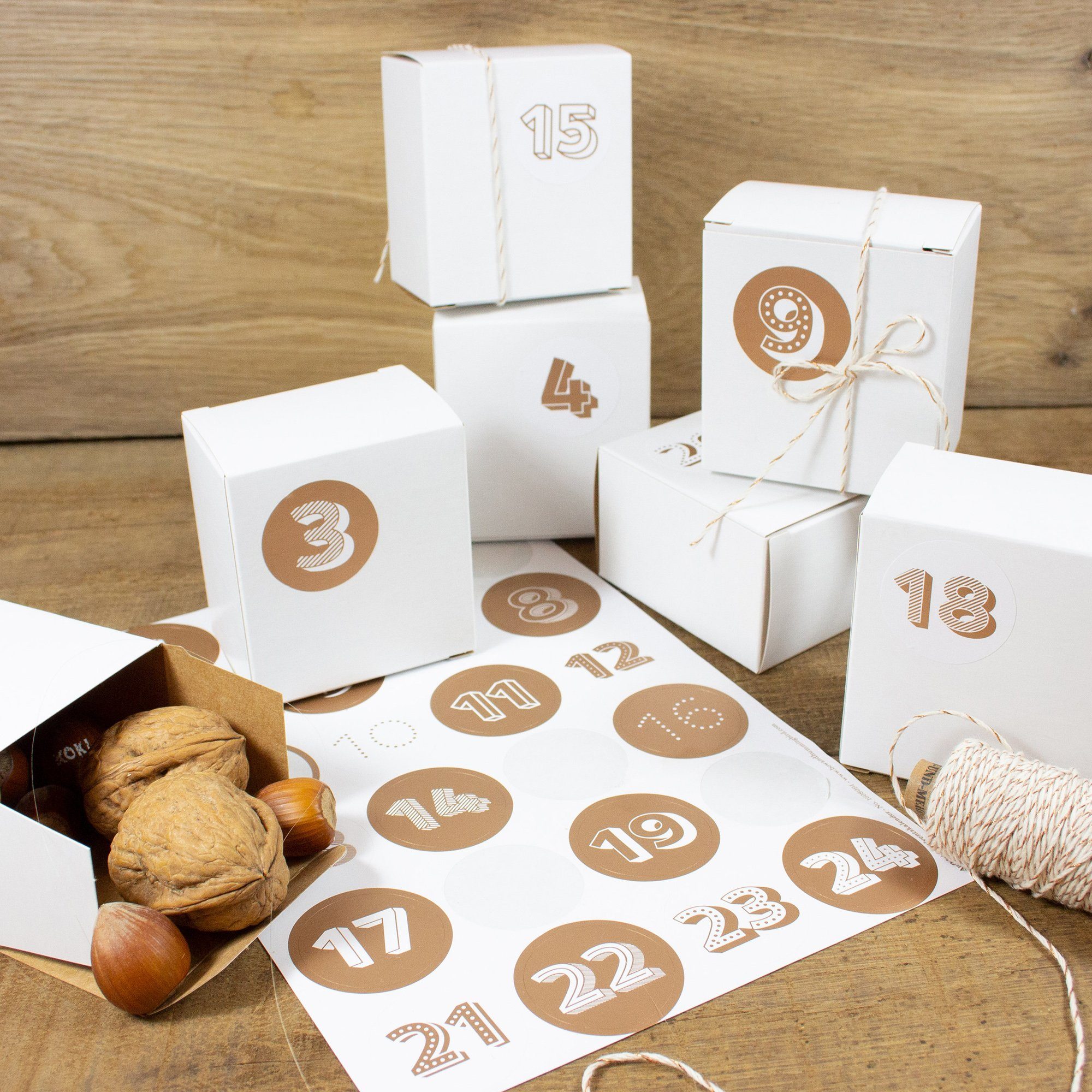 Bow & Hummingbird befüllbarer Adventskalender Adventskalender Set mit