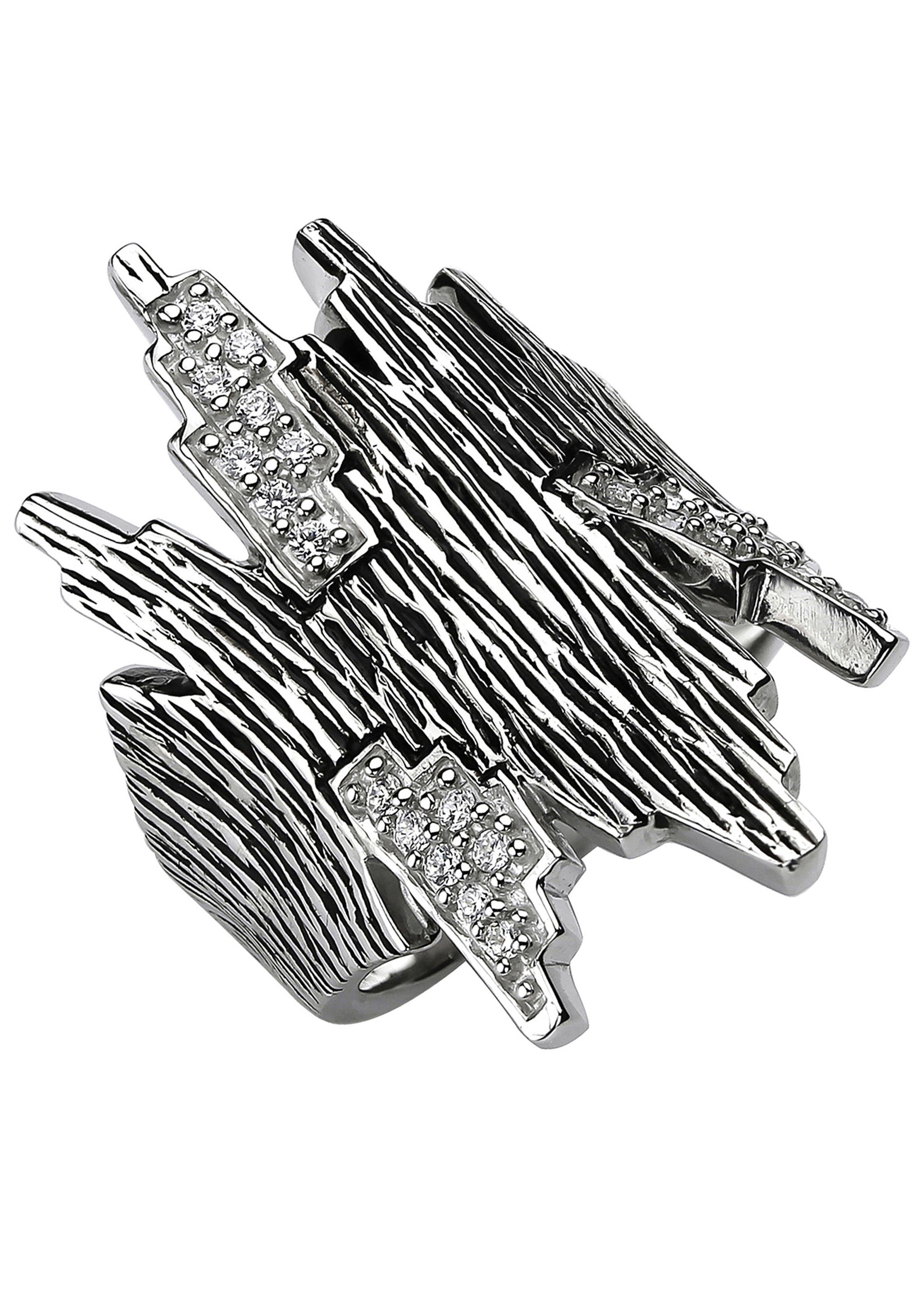 JOBO Fingerring, 925 Silber geschwärzt mit günstig online kaufen