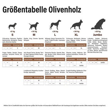 Larsson Farm Tier-Intelligenzspielzeug Hunde Olivenholz Kaustange, Olivenholz, Größe S, Kauholz für Hunde, ein langanhaltender Kauspaß