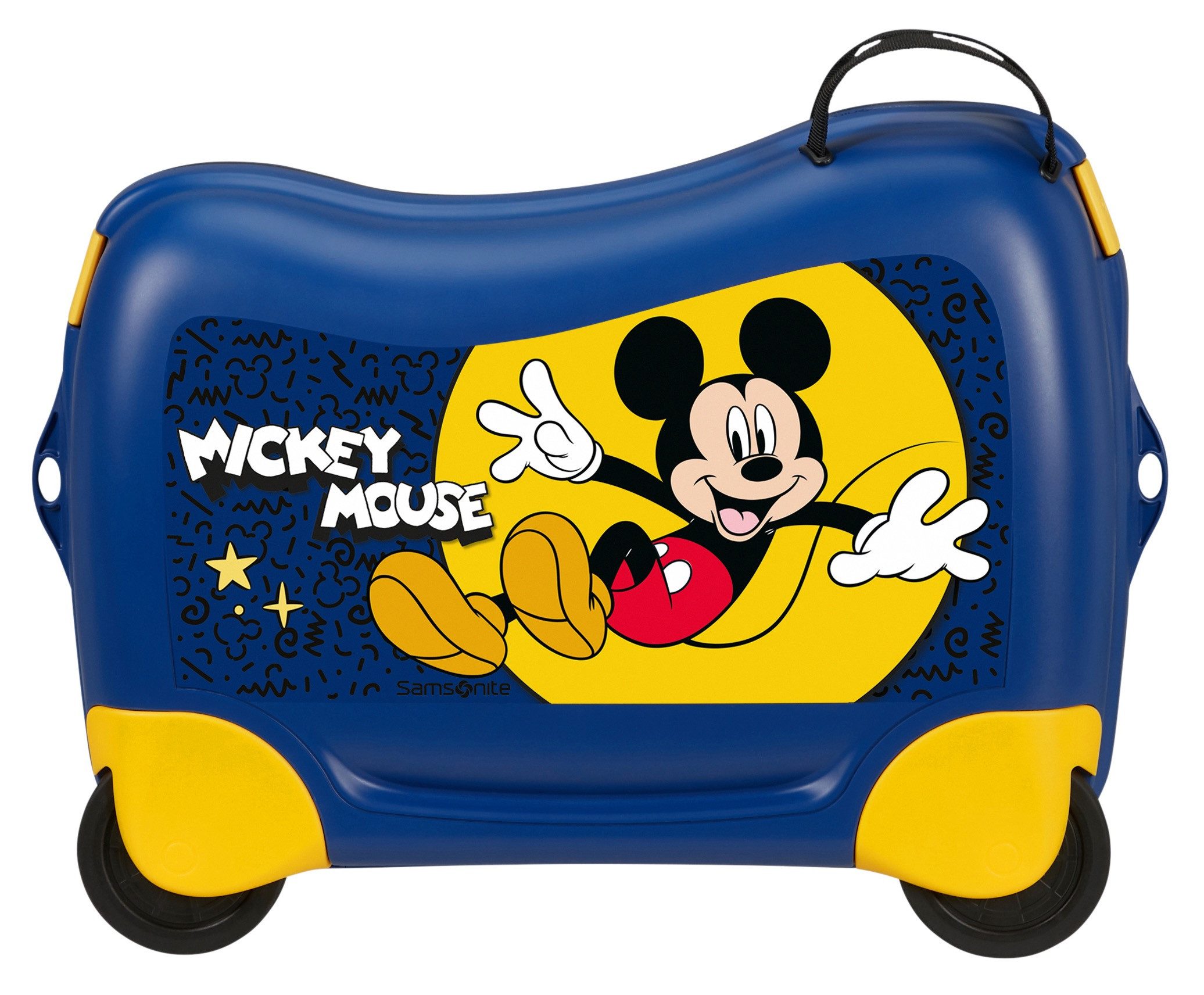 Samsonite Kinderkoffer DREAM2GO DISNEY, MICKEY HAPPY, 4 Rollen, aus Polypropylen, mit Haltegurt, mit Kreuzspannbändern im Hauptfach