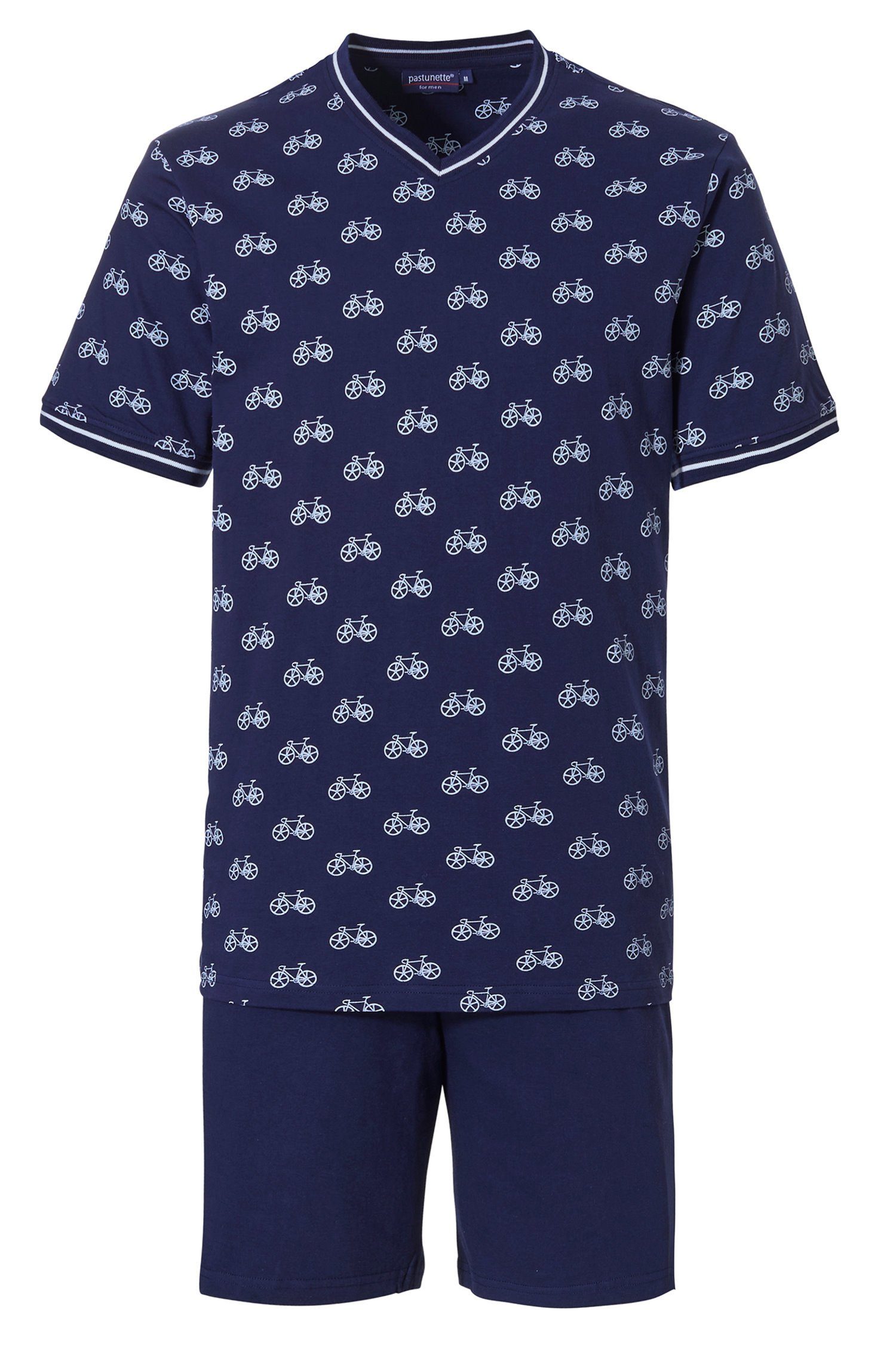 Herren Kurzer Pyjama Pastunette (2 tlg) Schlafanzug Baumwolle