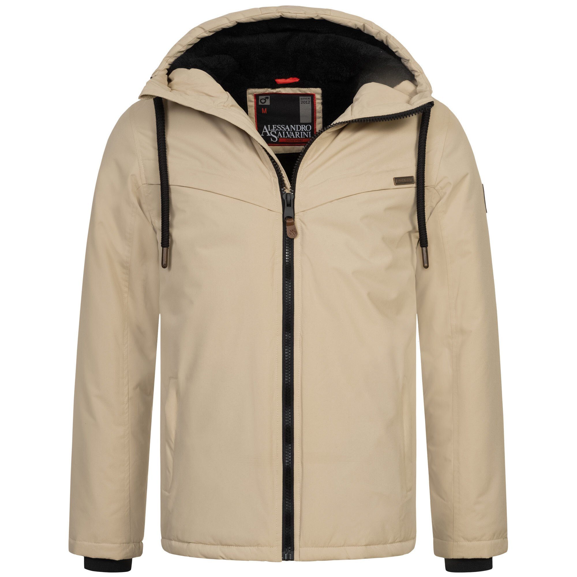 Alessandro Salvarini Winterjacke ASLighty innen komplett mit warmem Teddyfell Beige