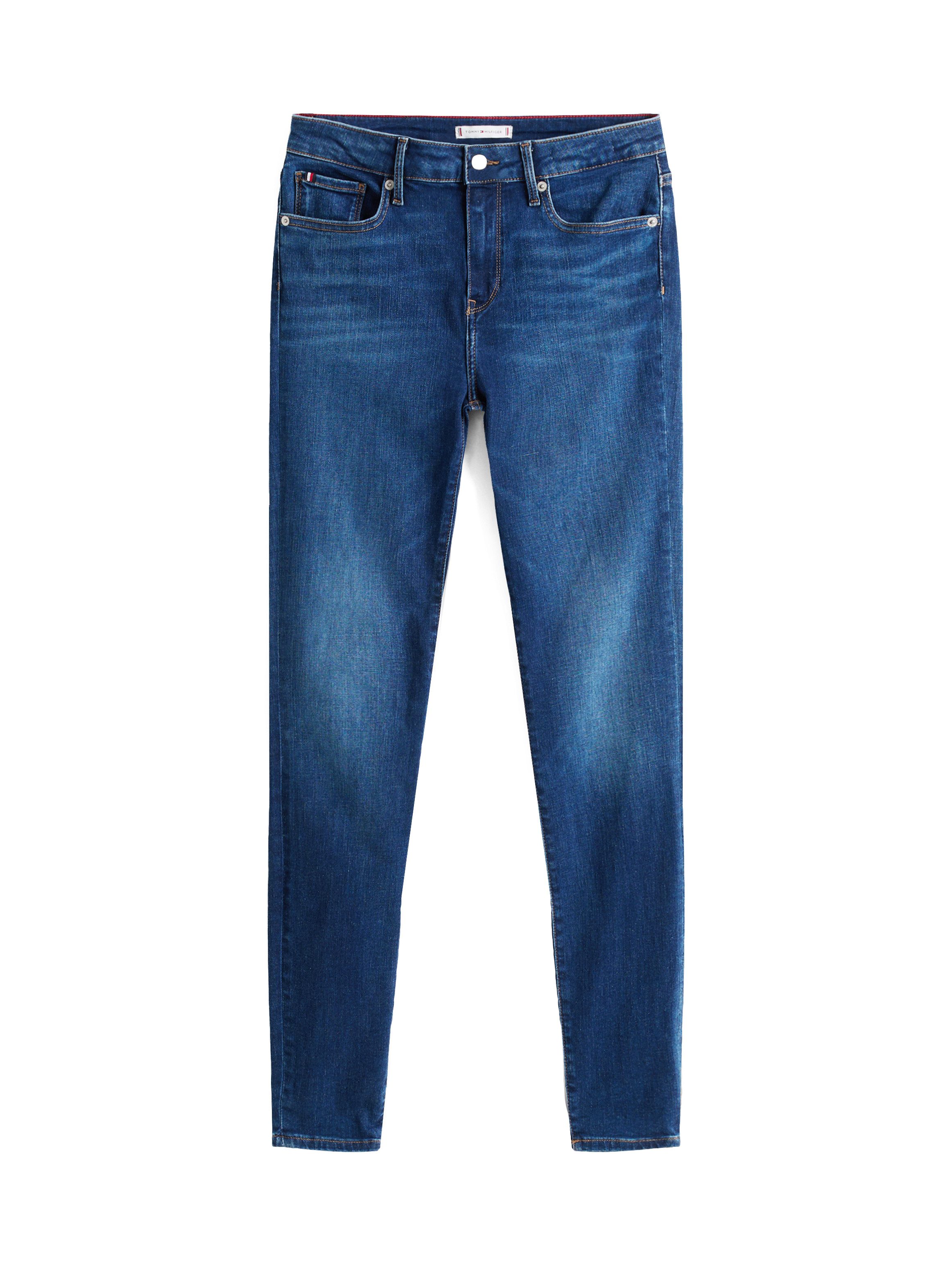 Skinny-fit-Jeans COMO Skinny RW ACE mit Logo-Badge und knöchellangem Schnitt