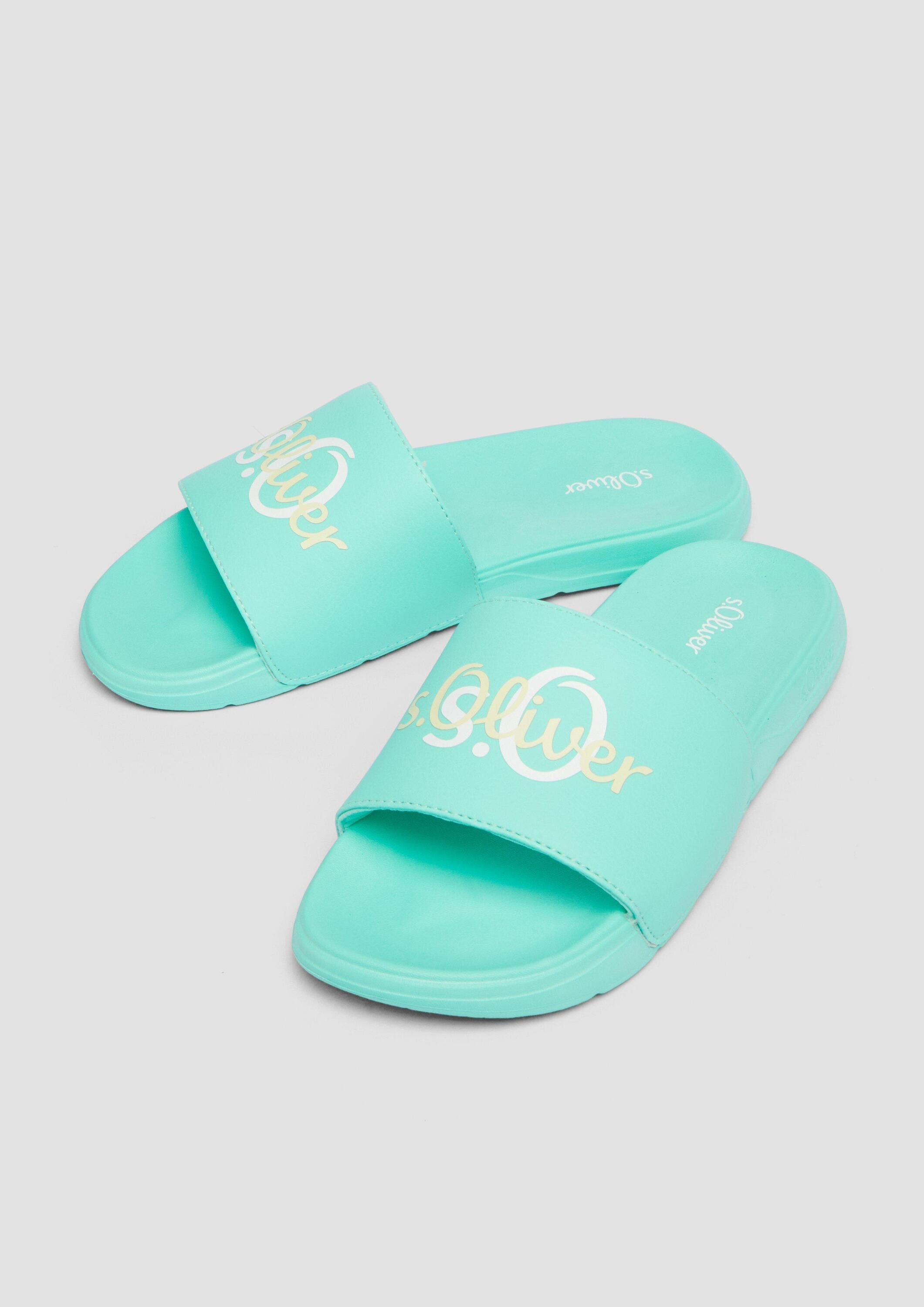 s.Oliver Pantoletten Slipper Pantoletten mit Logo