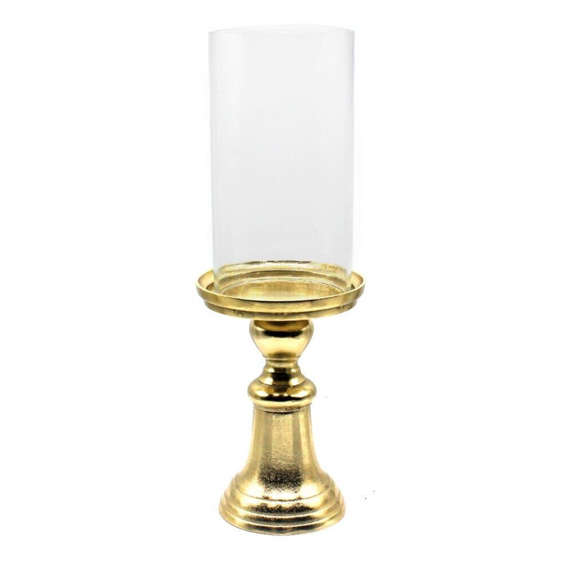 Windlicht Metall Windlicht Alu/Eden Aluminium gold antik H55 cm