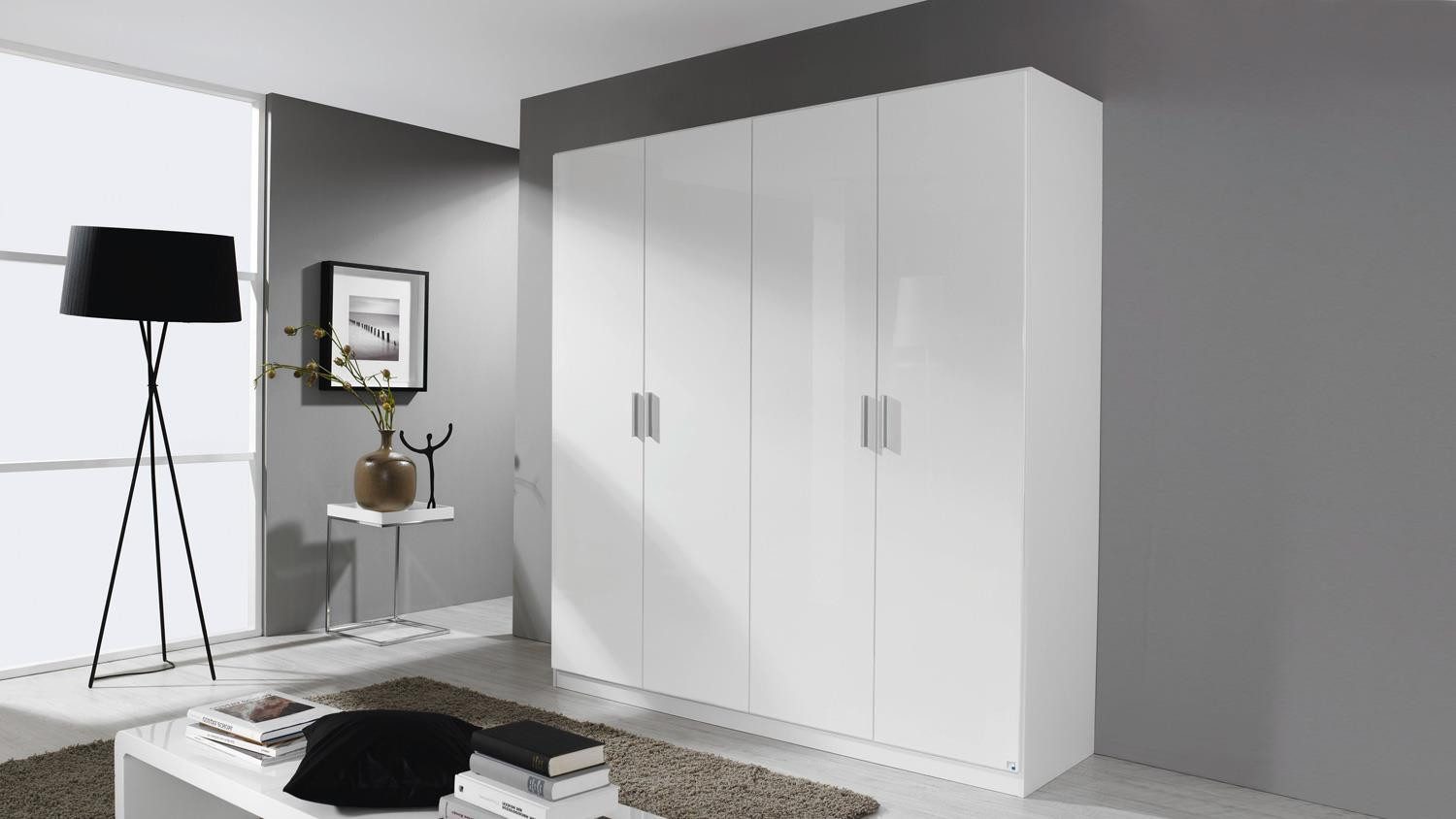 rauch BLUE Kleiderschrank Kleiderschrank Celle ca. 181x197 cm weiß Hochglanz