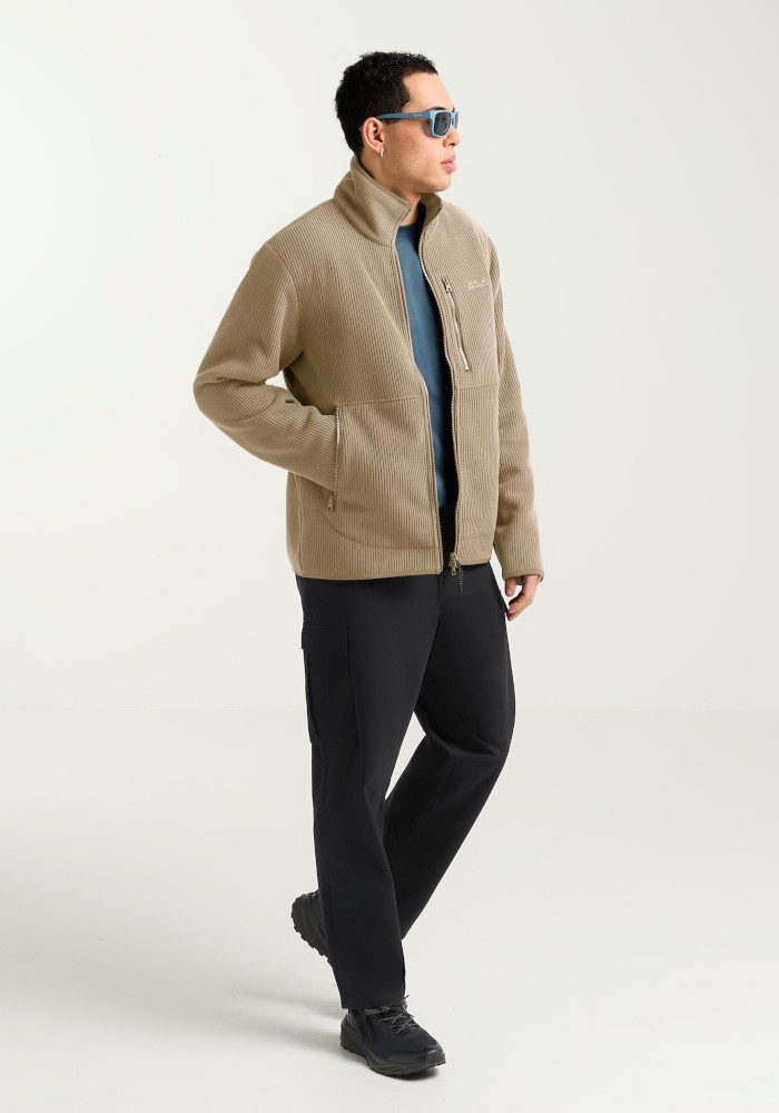 Jack Wolfskin Fleecejacke LAKE RIDGE JKT M mit hochschließendem Kragen, winddicht, atmungsaktiv – Bild 4 von 5