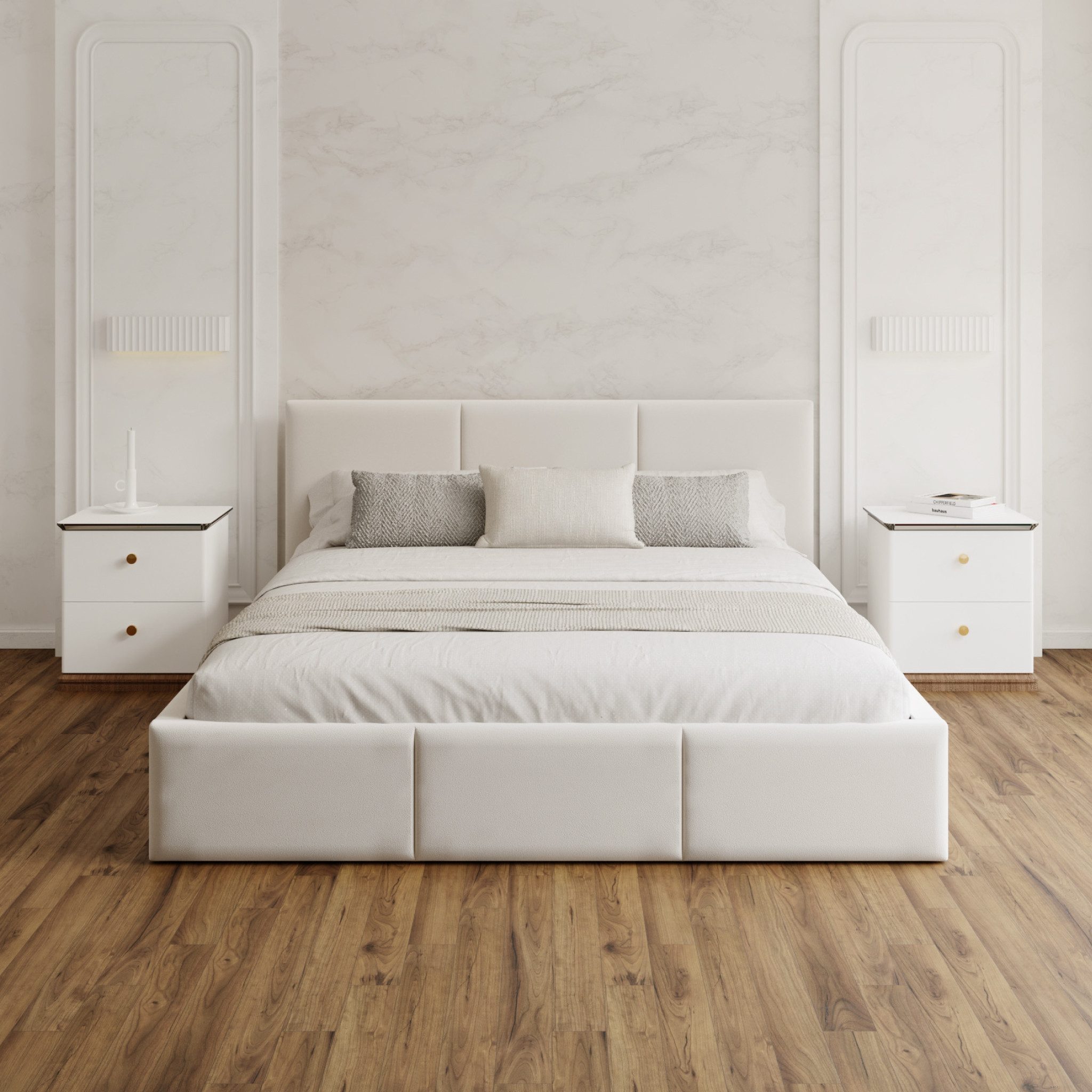 FDM Polsterbett AMBER modern mit Bettkasten günstig online kaufen