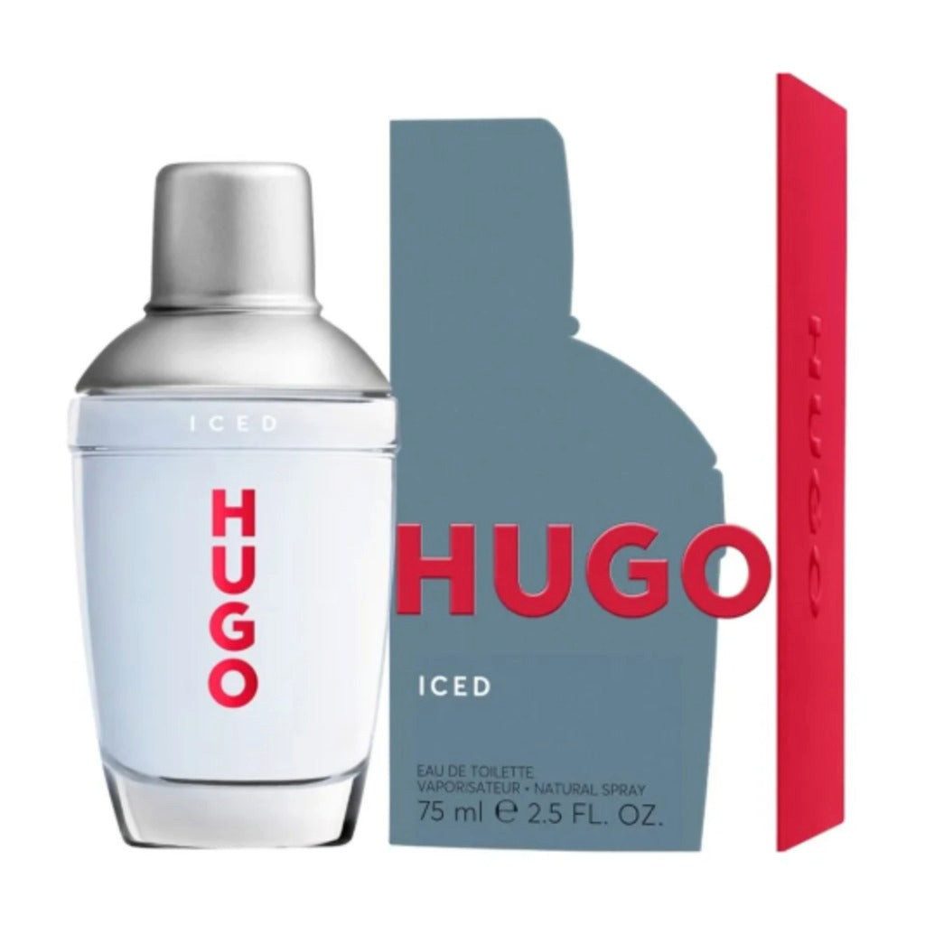 BOSS Duft-Set Hugo Iced EDT + Parfümzerstäuber (leer)