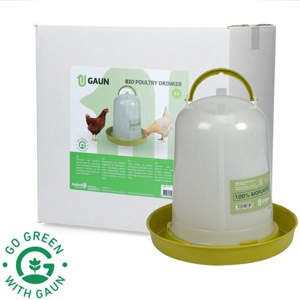 Vogeltränke Geflügel Tränke 5 l Bio grün lemon