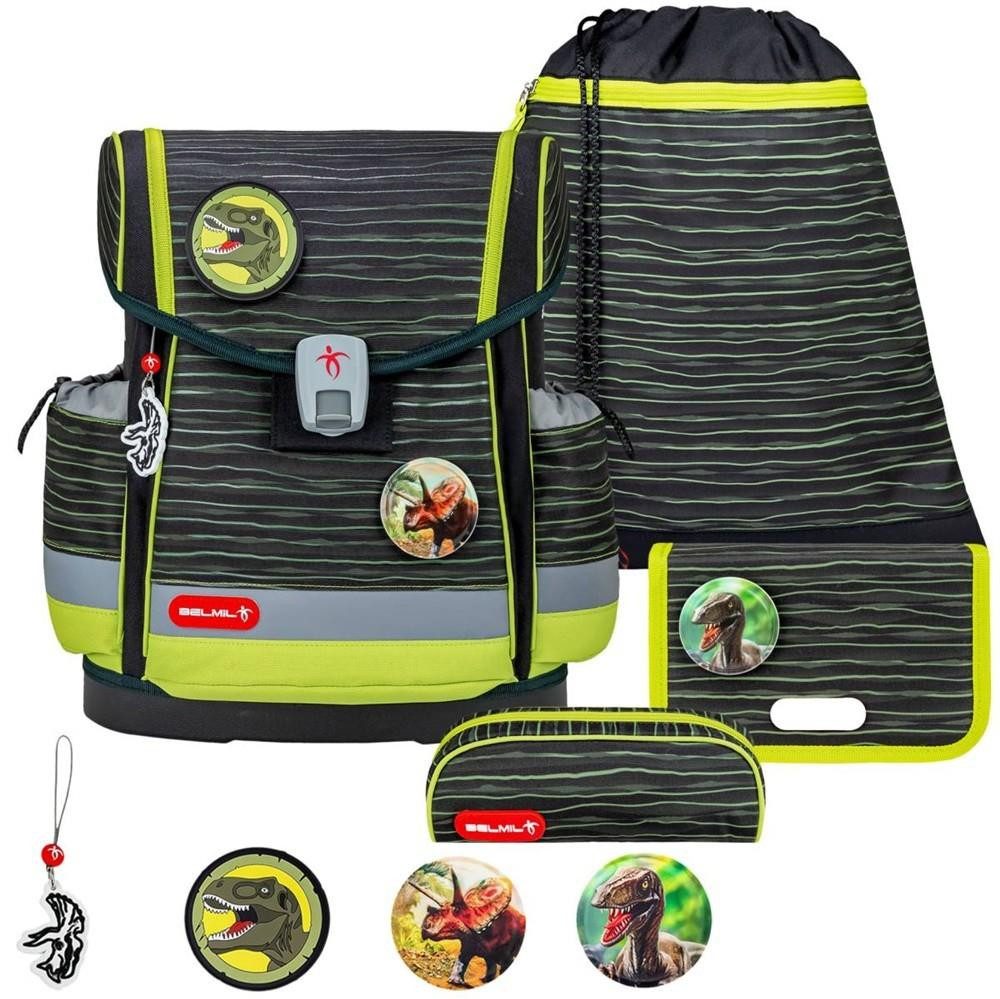 Belmil Schulranzen "Classy Plus" 2025 mit Magnetverschluss, 4tlg. Set ab 1. Klasse, Grundschule, für Mädchen