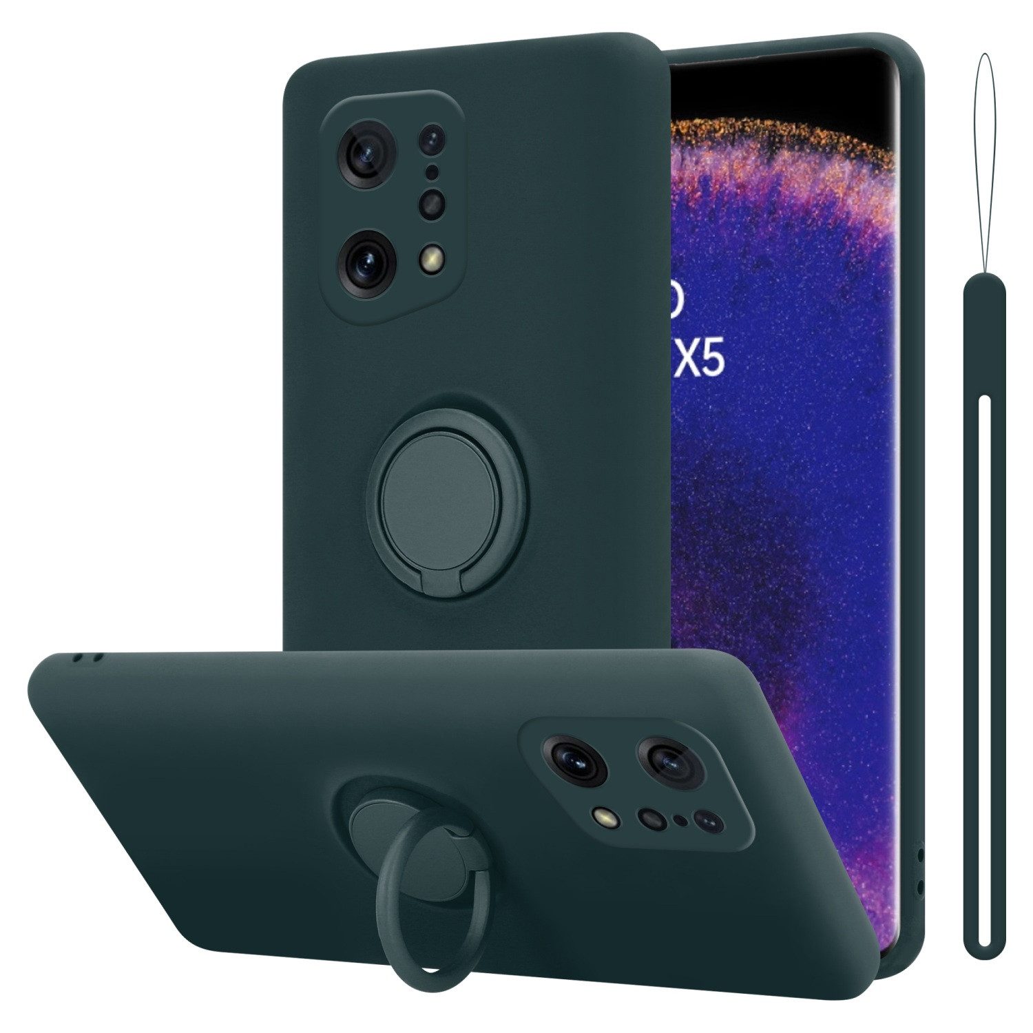 Cadorabo Handyhülle für Oppo FIND X5 Hülle Oppo FIND X5, Robustes Hard Case - Handy Schutzhülle - Hülle - Back Cover Bumper