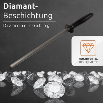 ECENCE Wetzstab Wetzstahl Messer-schleifer Diamant Wetzstab oval