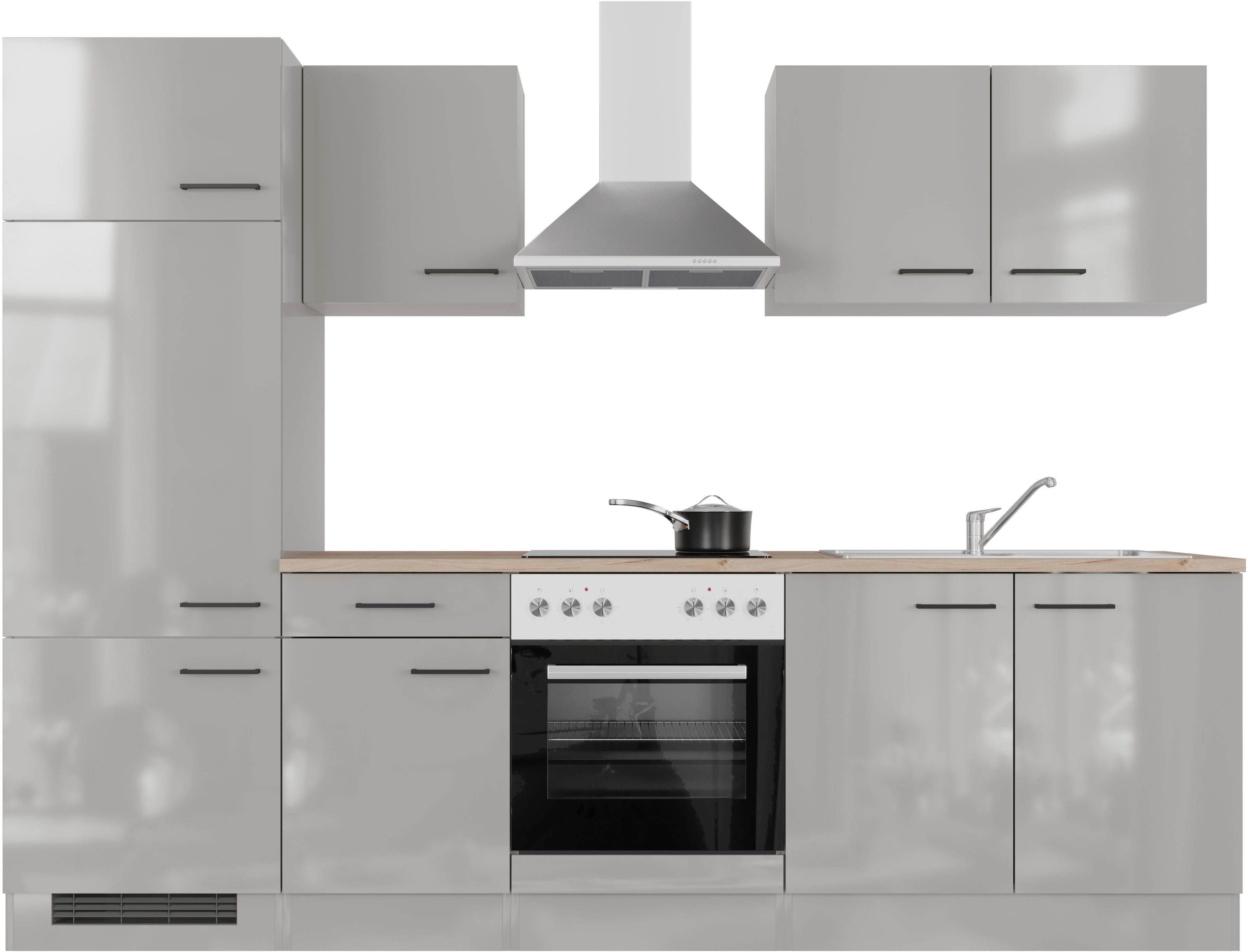 Flex-Well Küchenzeile Lund, Gesamtbreite 270 cm, günstig online kaufen