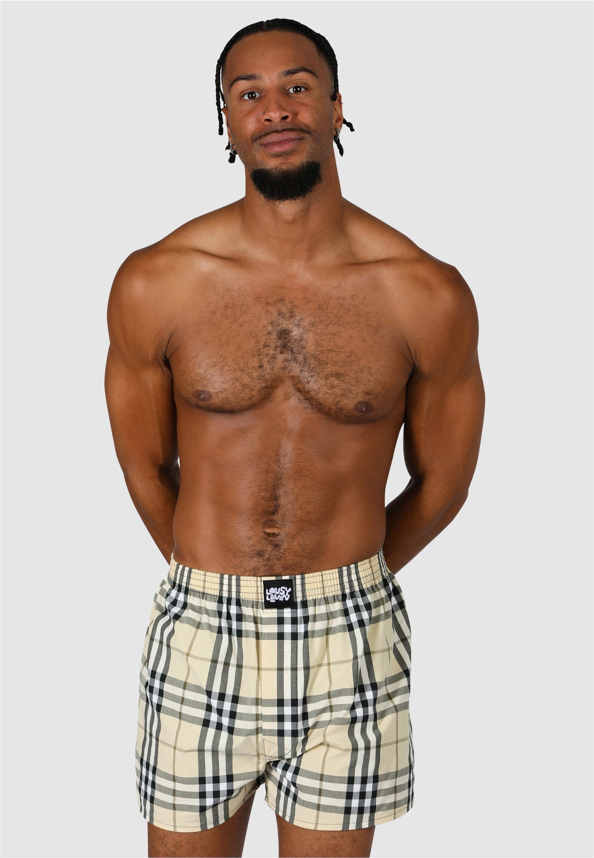 Lousy Livin Boxershorts Check mit modischem Karo-Muster