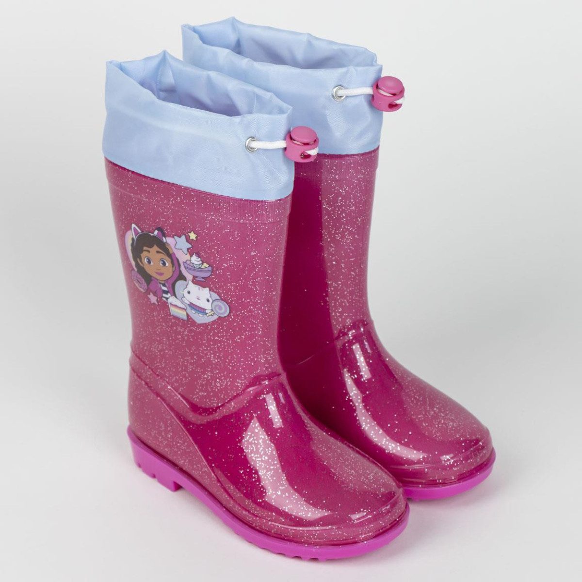 Cerda Gabby´s Dollhouse Kinder-Regenstiefel – Wasserdichte PVC für Mädchen Gummistiefel