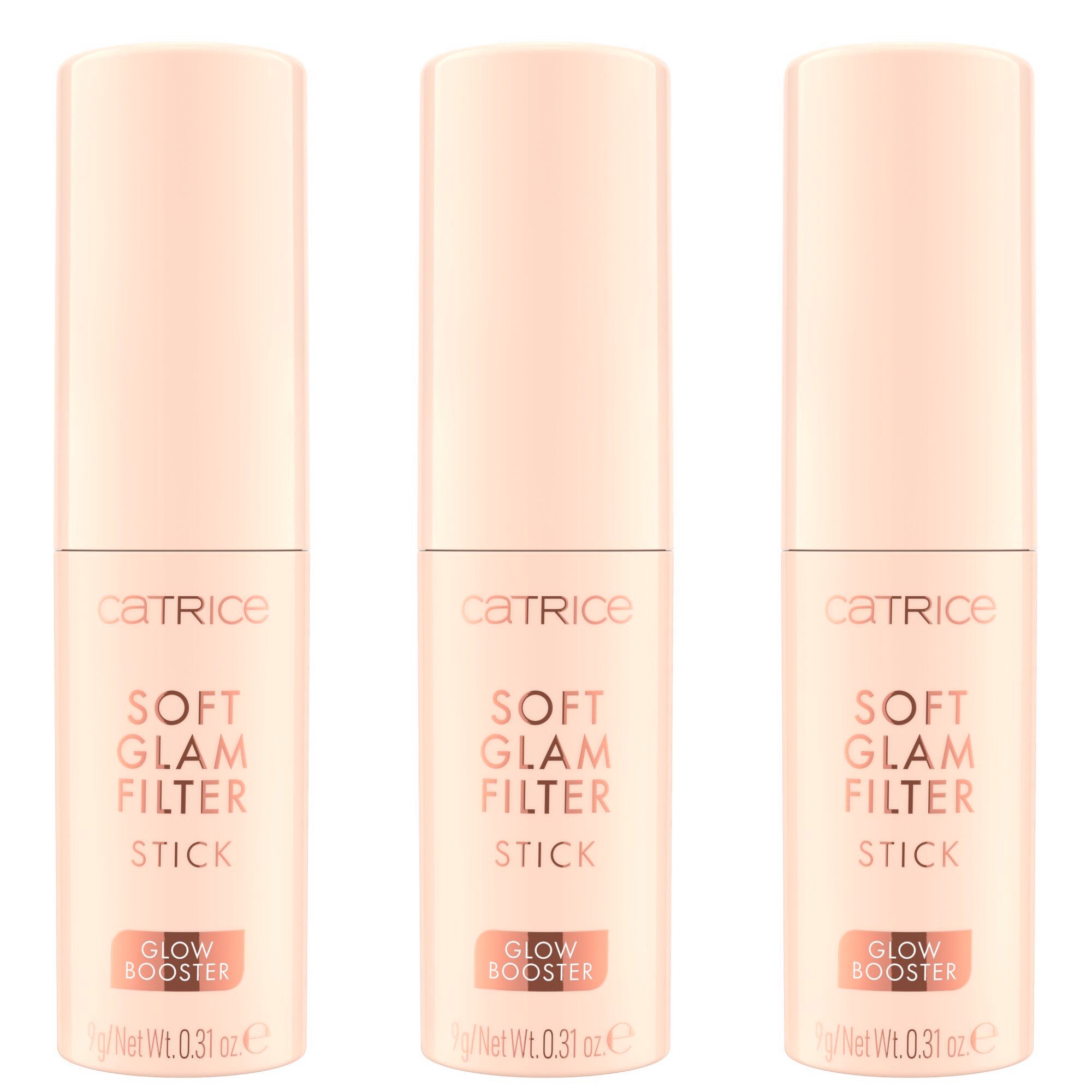 Catrice Make-up Stick SOFT GLAM FILTER STICK, 3-tlg., cremige Textur, leichte Deckkraft für natürlichen Glow, pflegend.
