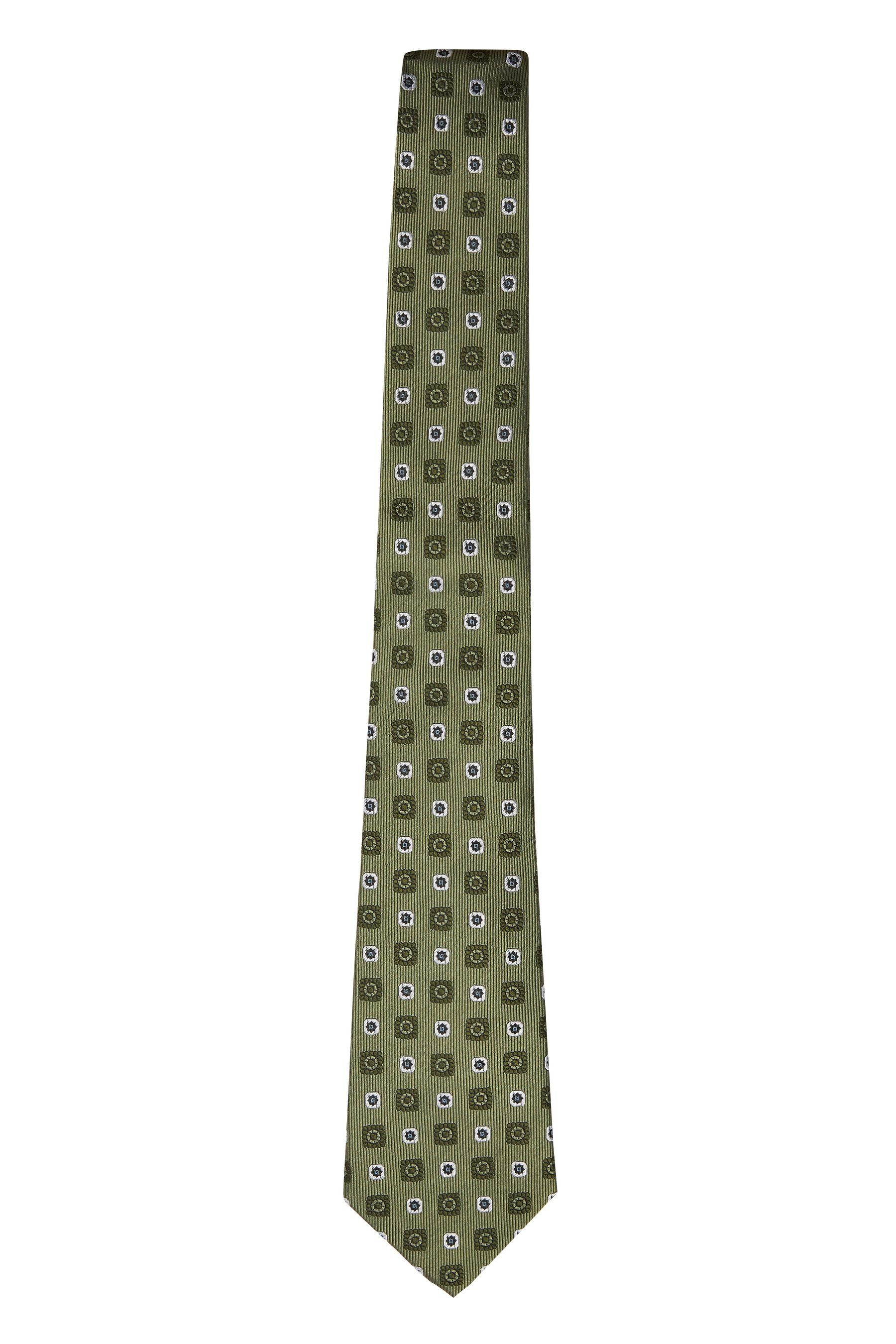 Krawatte Green (1-St) Geometric Signature-Krawatte Sage Next