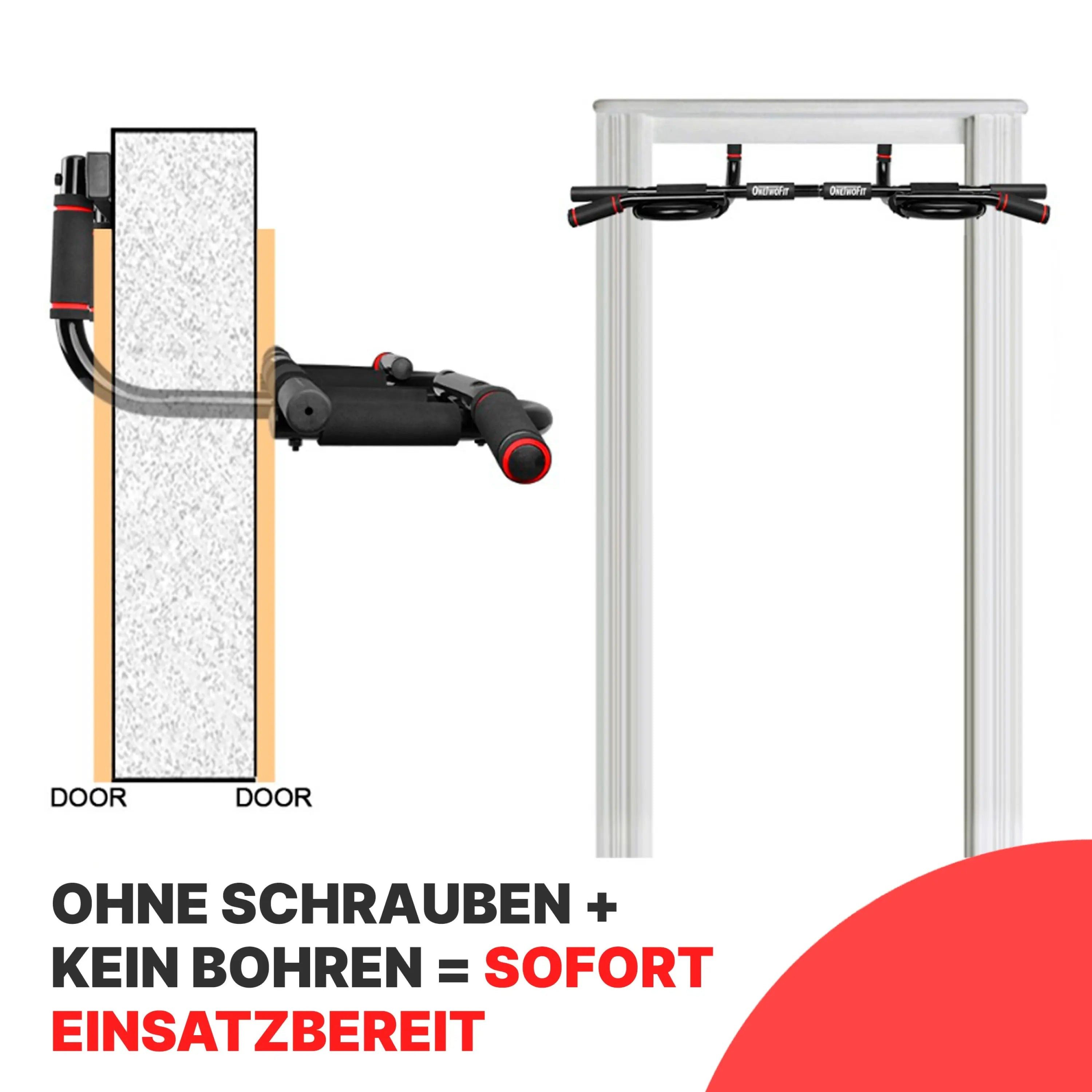 Sport-Knight® Klimmzugstange Klimmzugstange zum einhängen, platzsparend & rutschfest