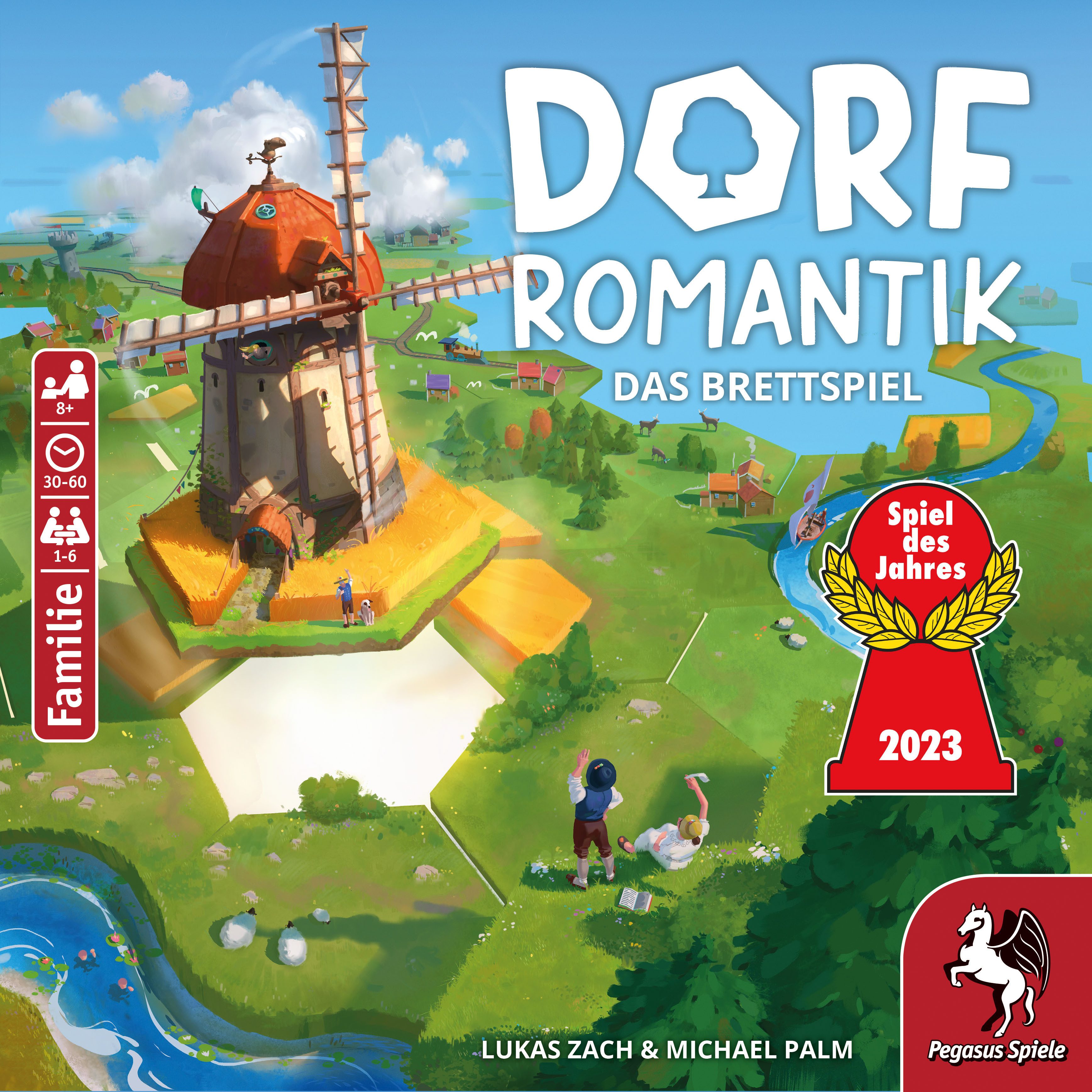 Pegasus Spiele Spiel Dorfromantik, Familienspiel, Made in Europe