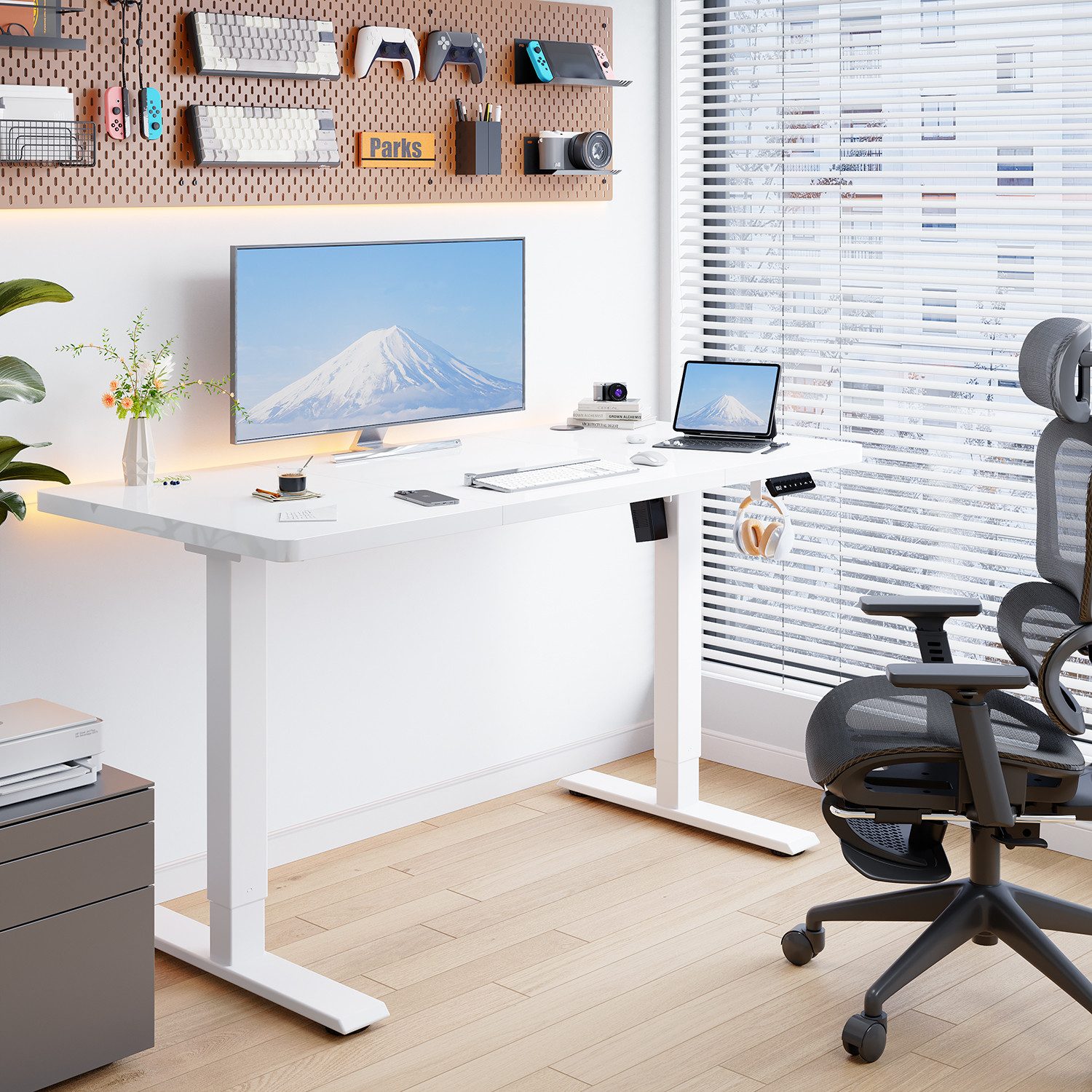 HOMALL Schreibtisch Höhenverstellbarer elektrischer Hubtisch mit Memory-Fun günstig online kaufen