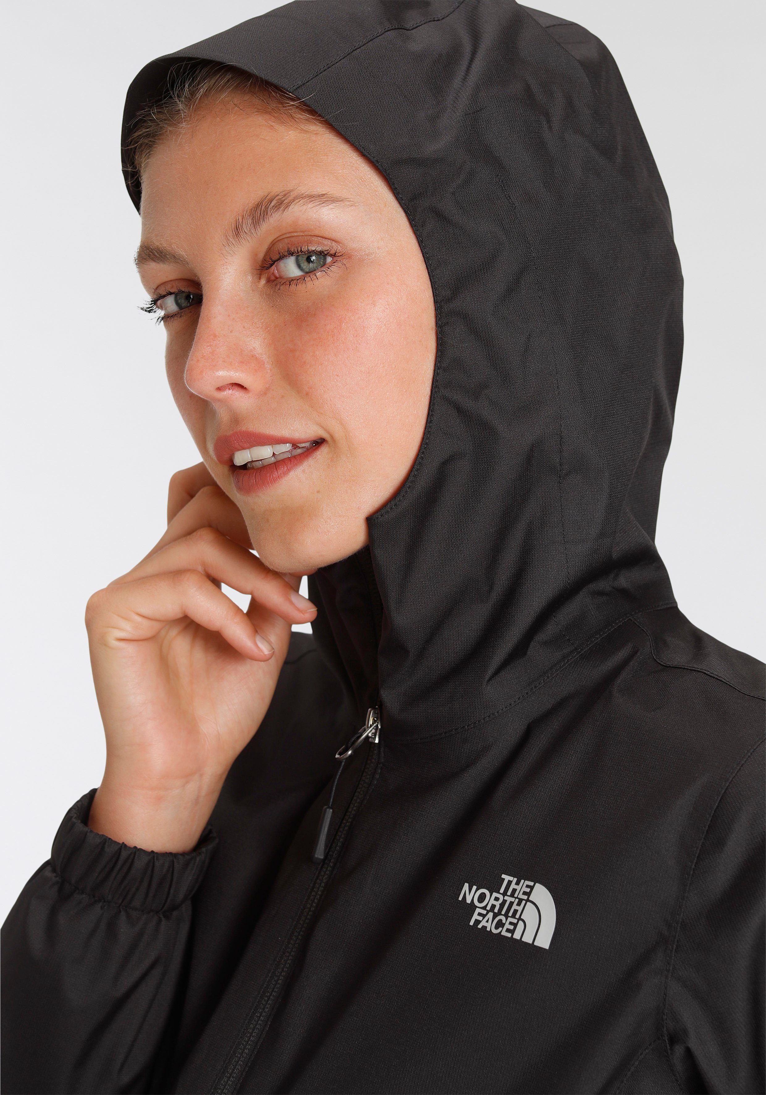 The North Face Regenjacke QUEST mit verstellbarer Kapuze, mit Cinch-Stopper am Saum, atmungsaktiv