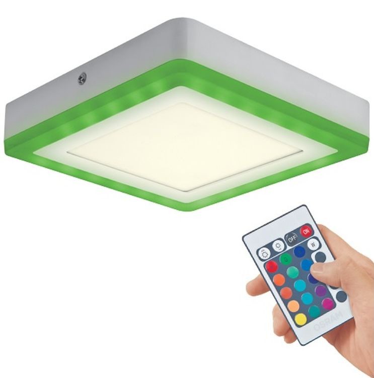 Osram LED Panel Osram LED Panel Color + White weiß 40 cm eckig 40, Inkl. Leuchtmittel, Dimmbar ohne Bewegungsmelder