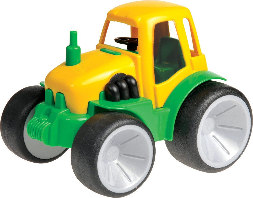 GOWI Spielzeug-Traktor Traktor gelb/grün 14cm