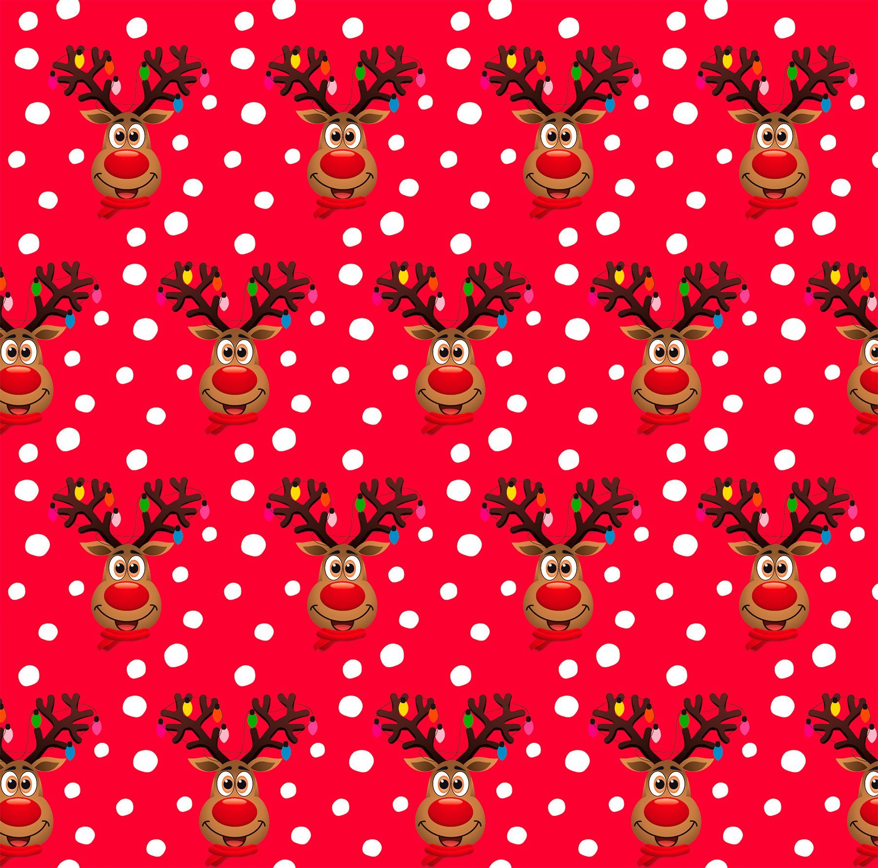 BSB Поздравительные открытки Geschenkpapier Weihnachten - Röllchen 70x150cm - Funny Christmas