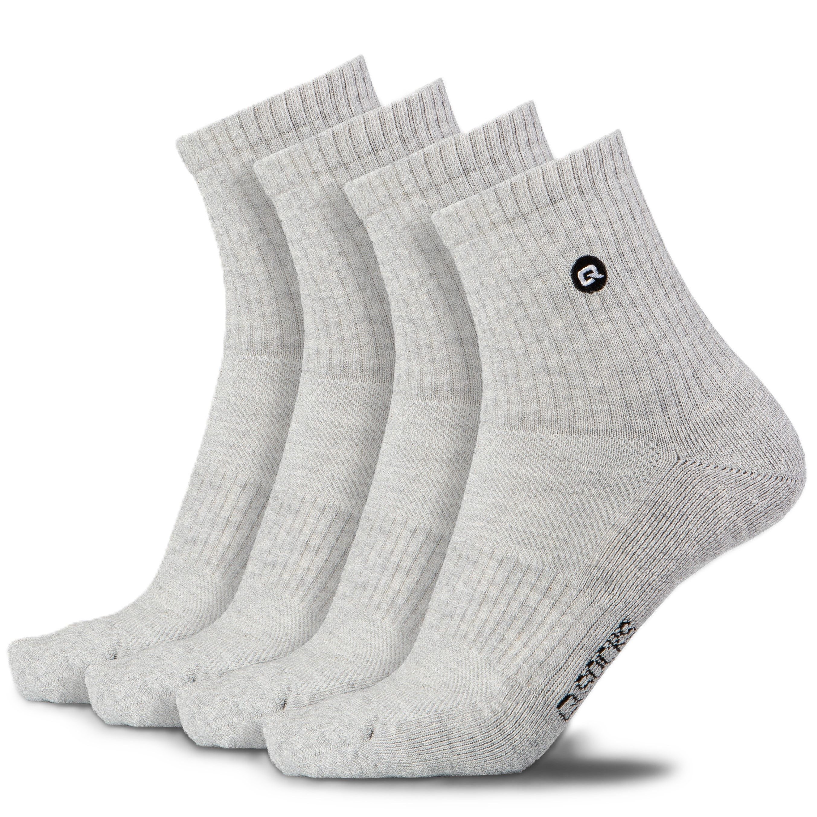 QSOCKS Kurzsocken Halbhohe Quarter Sportsocken gepolstert günstig online kaufen
