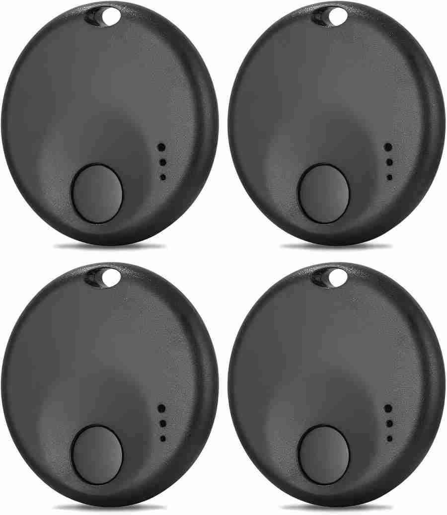 SinLaw Rundes Bluetooth-Anti-Verlust-Gerät, 4er-Pack, Schwarz Bluetooth-Tracker (Rundes Bluetooth-Anti-Verlust-Gerät, 4er-Pack, Schwarz)