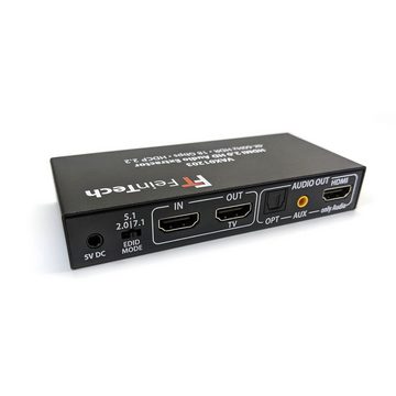 FeinTech VAX01202 HDMI 2.0 Audio Extractor Audio- & Video-Adapter, HDMI-Audio-Ausgang für Dolby Atmos & HD-Audio