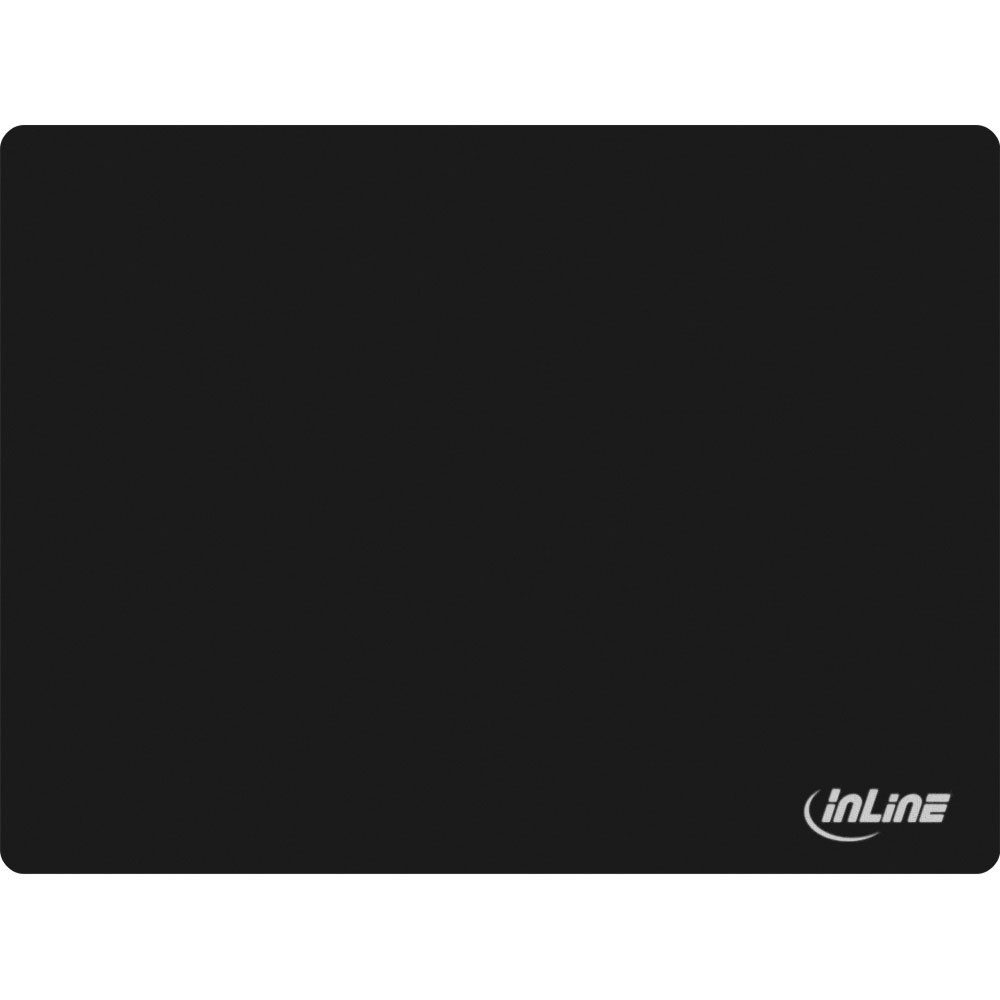 Mauspad InLine® 55474 Maus-Pad, Soft Gaming Pad, 350x260x3mm, schwarz