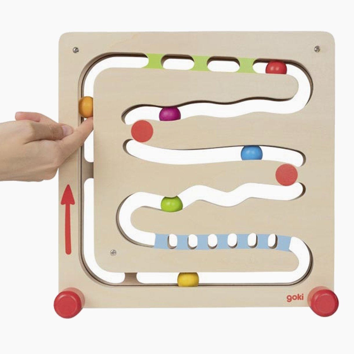 goki Kugelbahn Kugelbahn Spielzeugpreis, (packung, 1-tlg., set), das fördert die motorischen Fähigkeiten