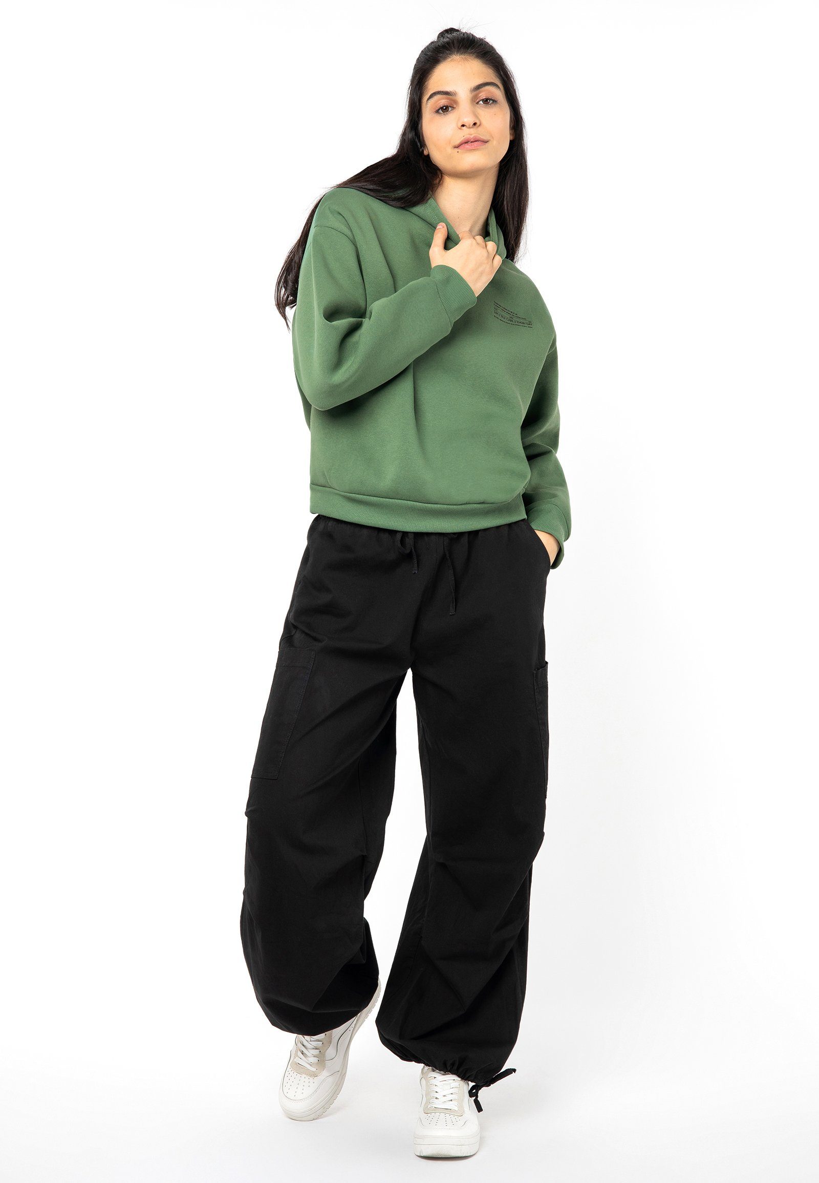 SUBLEVEL Cargohose Parachute Cargohose Baggy, Cargohose, Haremhose