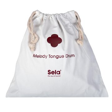 Sela Handpan SE 372 Melody Tongue Drum 10" C Major White, komplett mit Tasche und 2 Mallets