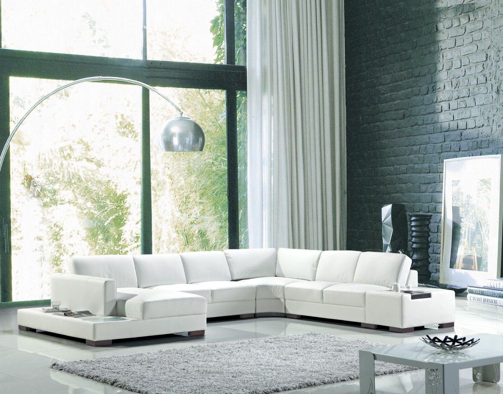 JVmoebel Ecksofa Wohnzimmer Made Teile, in Modern 1 Weiß SOFORT, Ecksofa Luxus Europa U-Form Stil Sofa