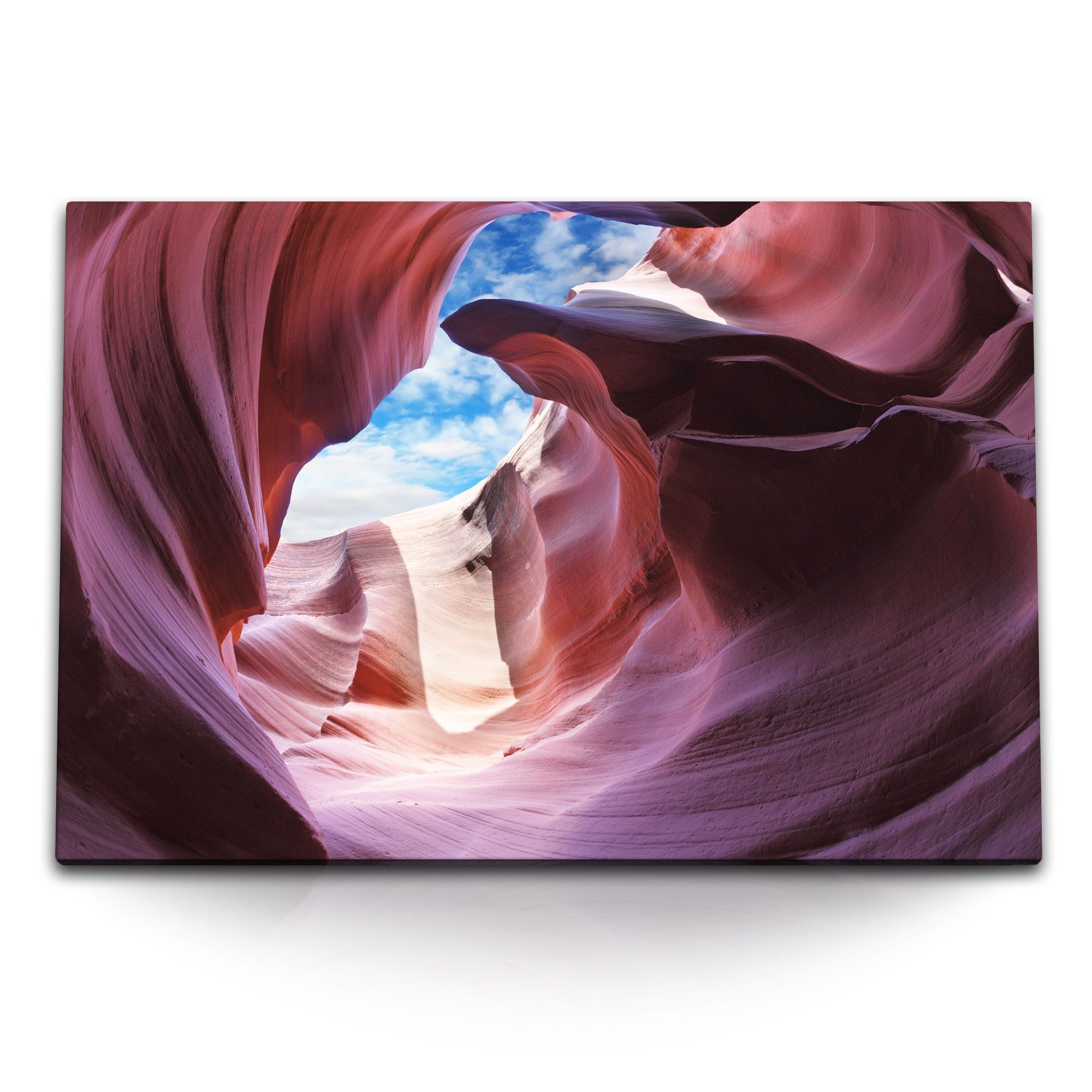 Leinwandbild 120x80cm Wandbild auf Leinwand Felsschlucht Antilope Canyon USA Höhle