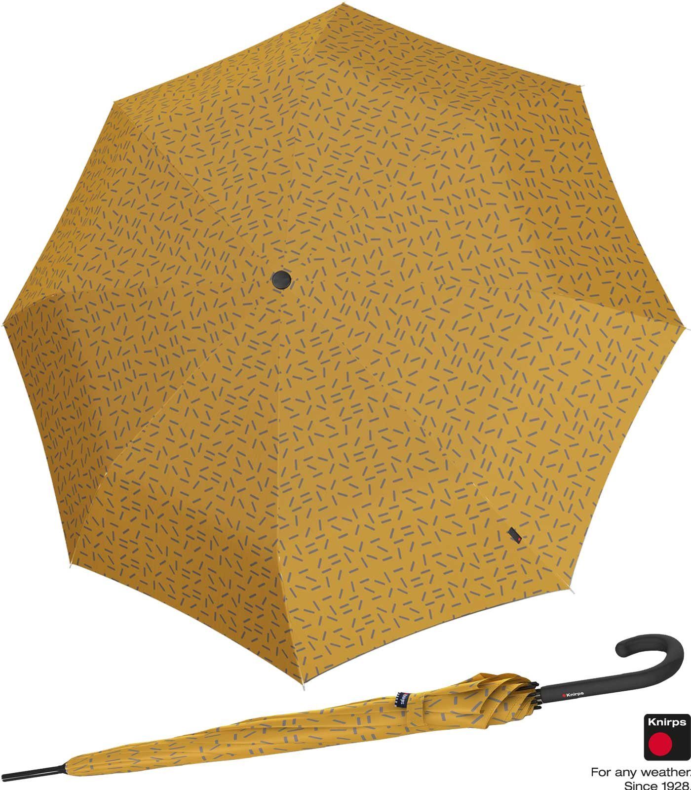 Knirps® Langregenschirm Damen A.760 Auf-Automatik - 2Dance, groß und stabil gelb | Stockschirme