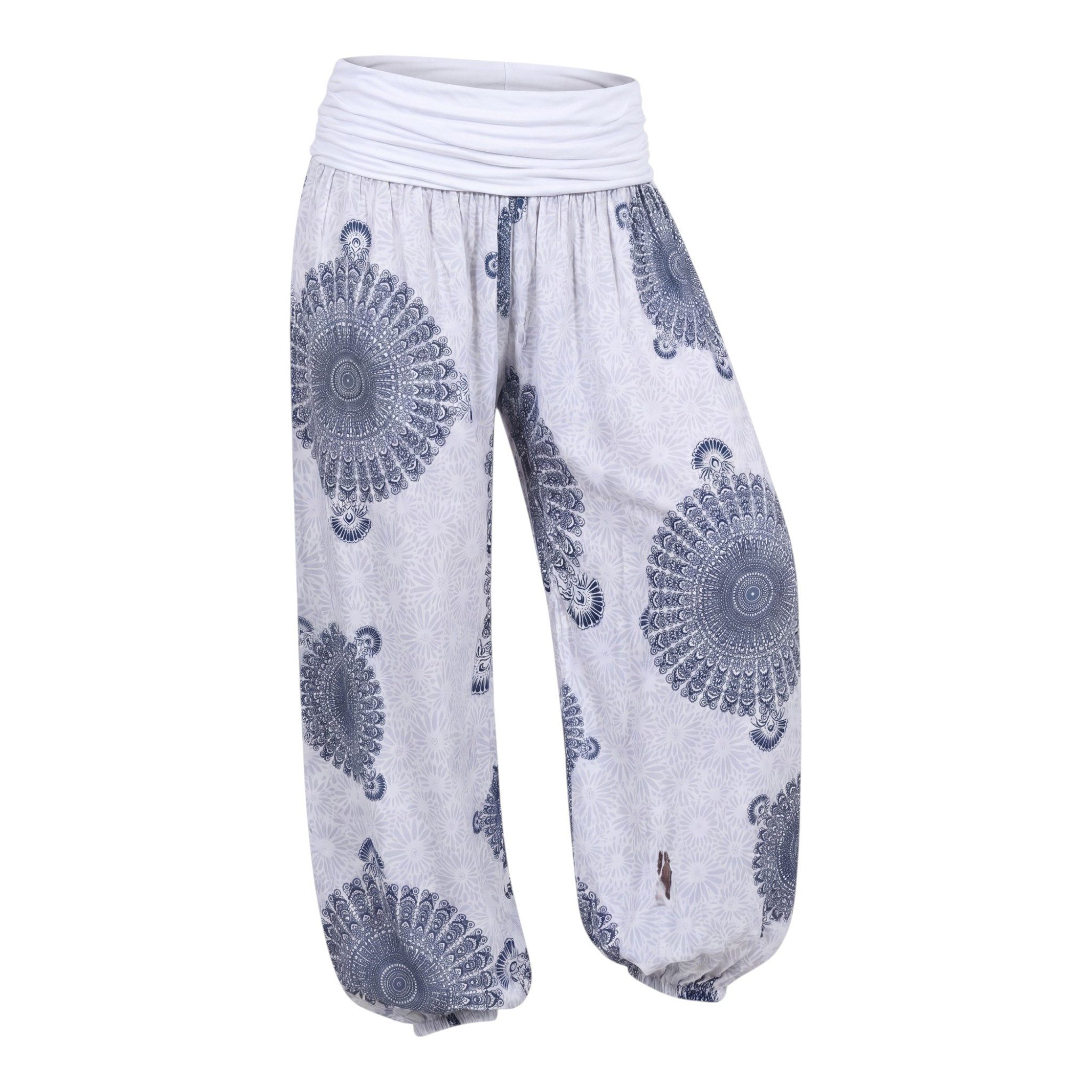 Haremshose Sommerhose Damen Wide Leg Flatterhose Hippie Boho