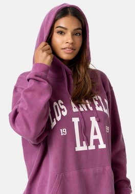 Worldclassca Hoodie Worldclassca LA Oversized Hoodie Kapuzenpullover Washed Sweatshirt NEU