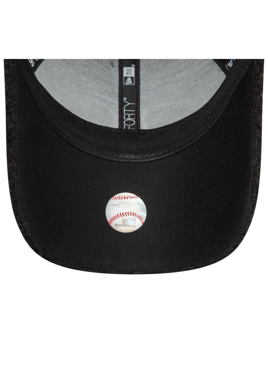 New Era Baseball Cap New York Yankees MLB Womens Borg Schwarz 9Forty Verstellbare Damen Cap (1-St)