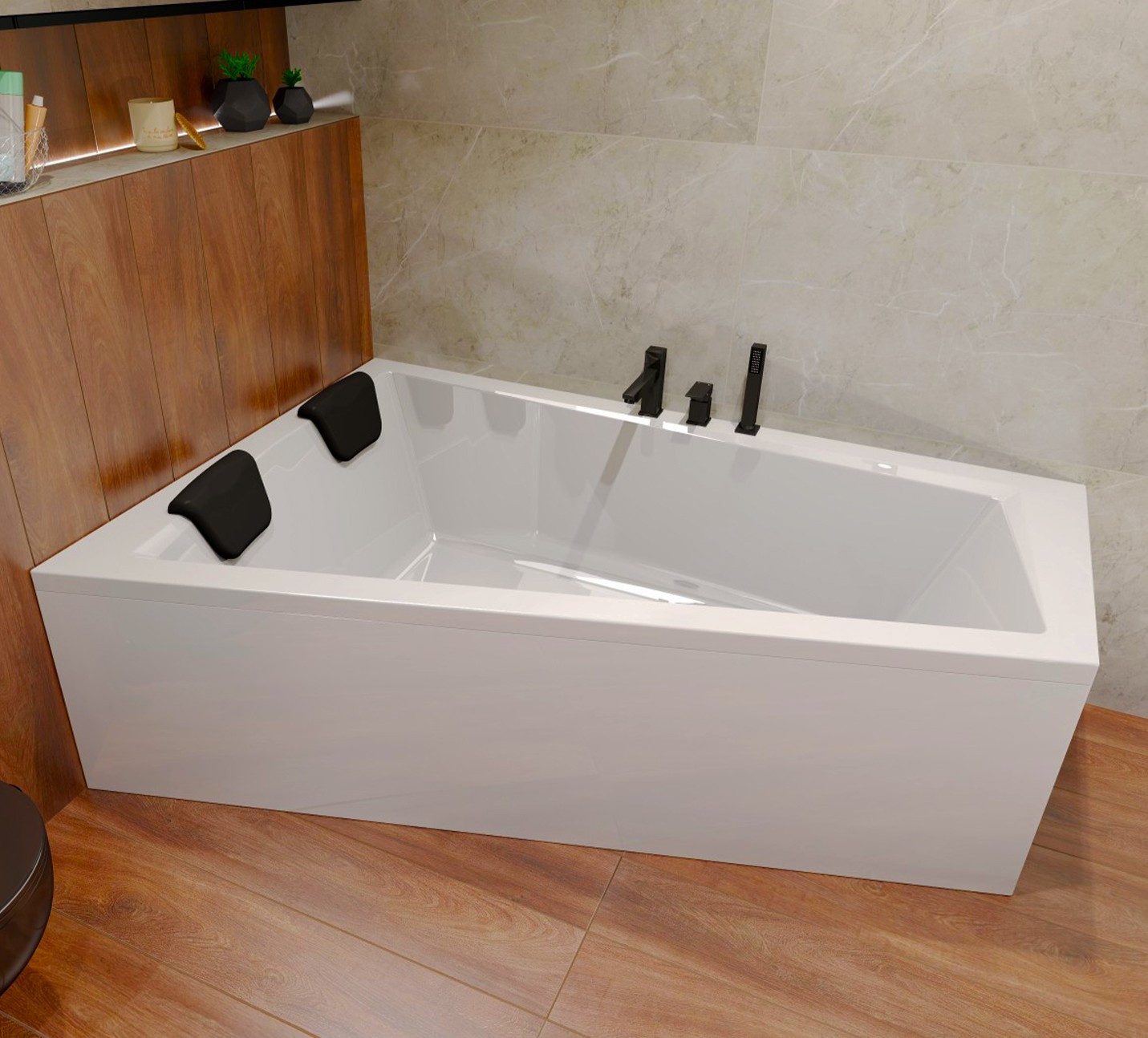KOLMAN Badewanne Eckwanne 150x85 INTIMA Links günstig online kaufen