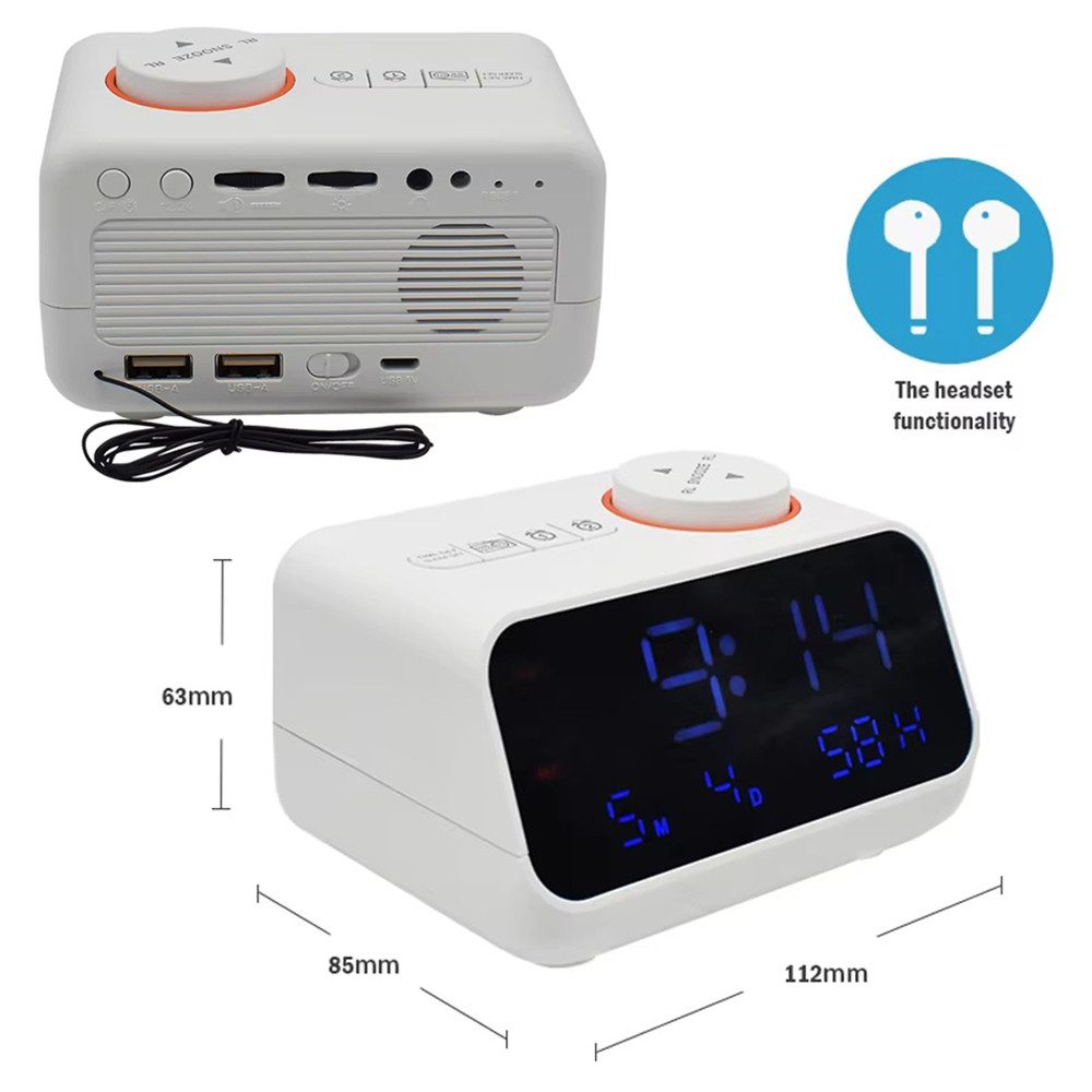 ZEUOPQ Radiowecker Küchenradio Digital-Funkwecker LED-Uhrradio, Temperatura günstig online kaufen