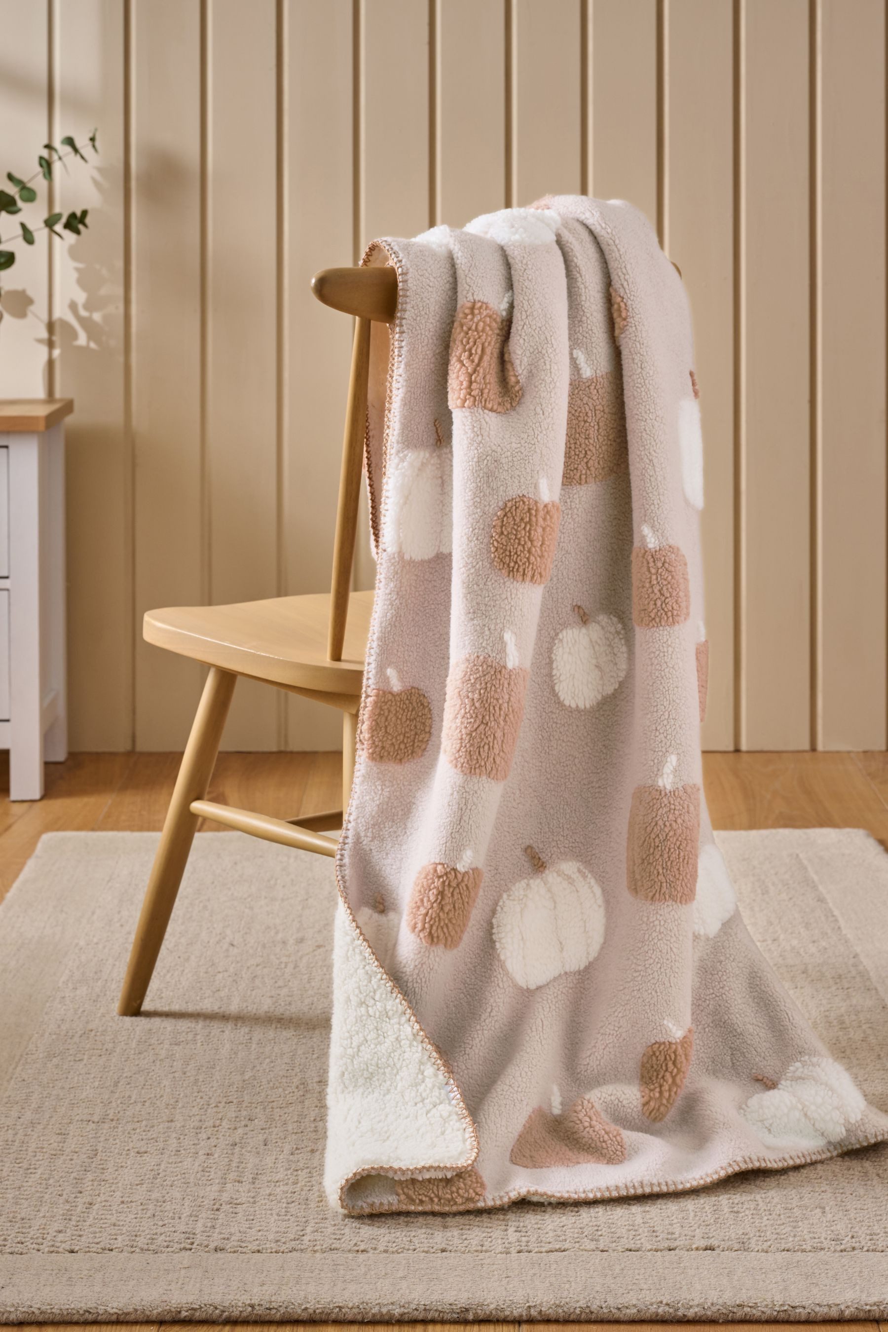 Wohndecke Decke aus Borg, Kürbis, Next günstig online kaufen