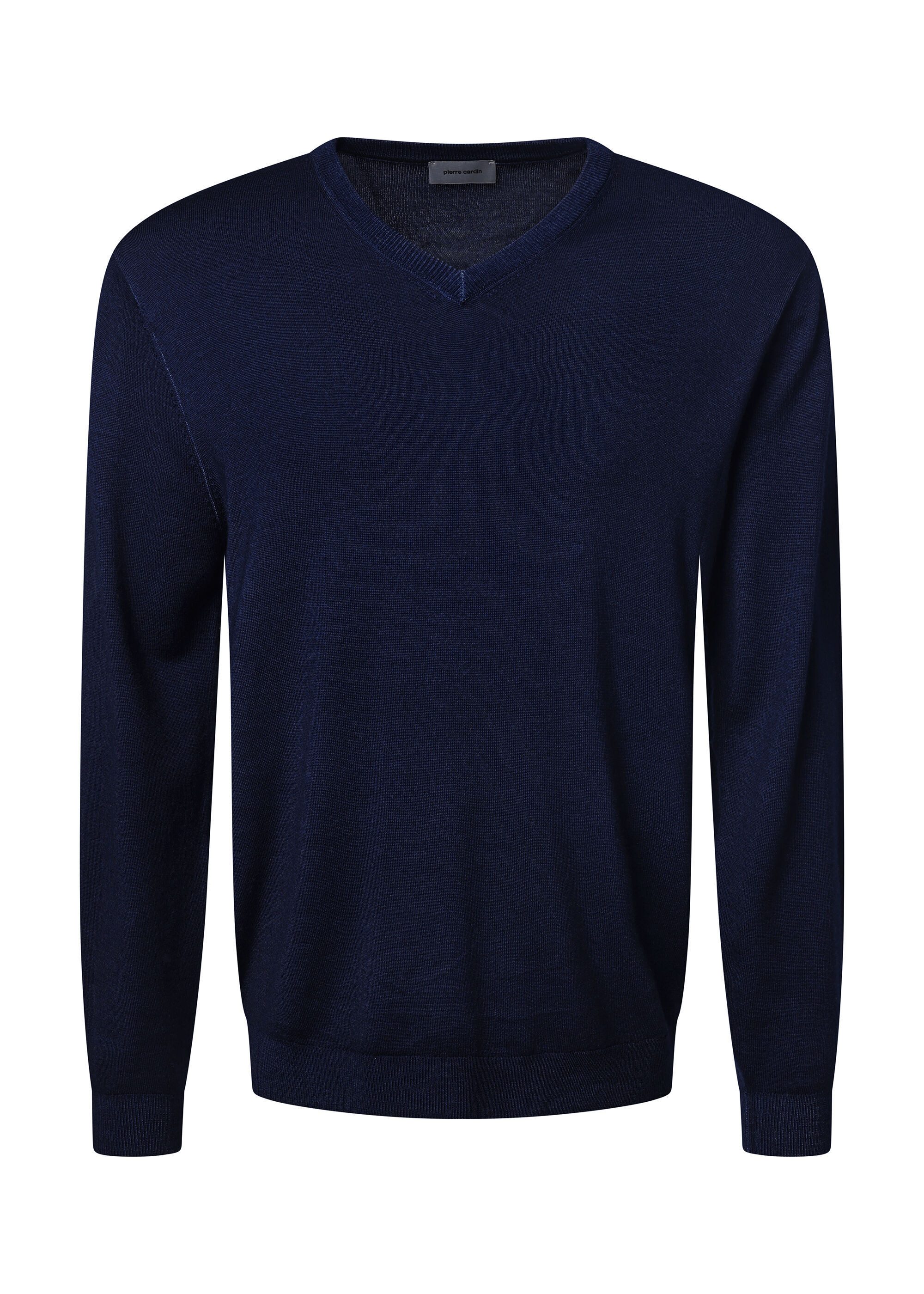 Pierre Cardin V-Ausschnitt-Pullover aus 100% Wolle günstig online kaufen